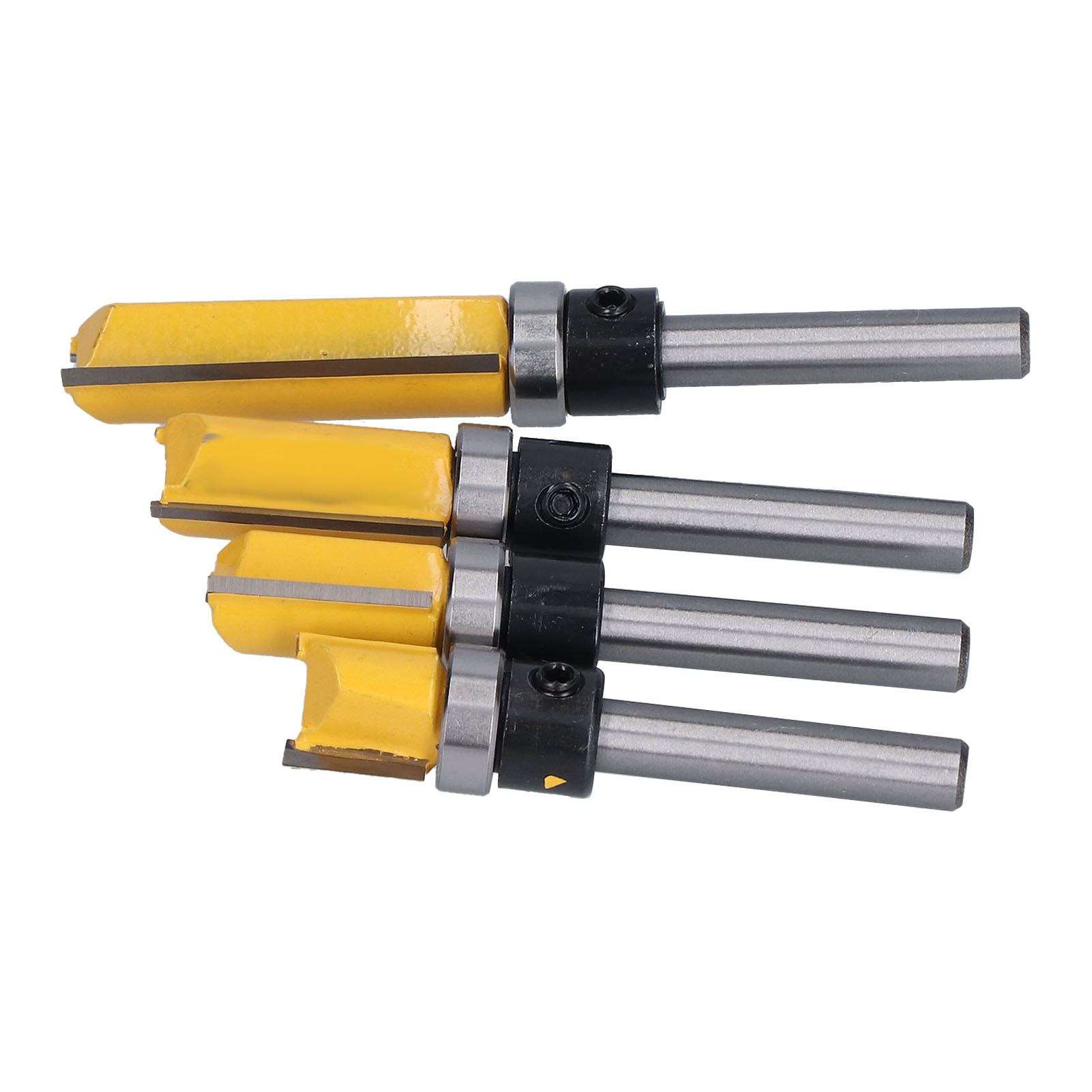 Gerade, Kugelgelagerte Bündigfräser, 1/2" Durchmesser, 1/4" Schaft