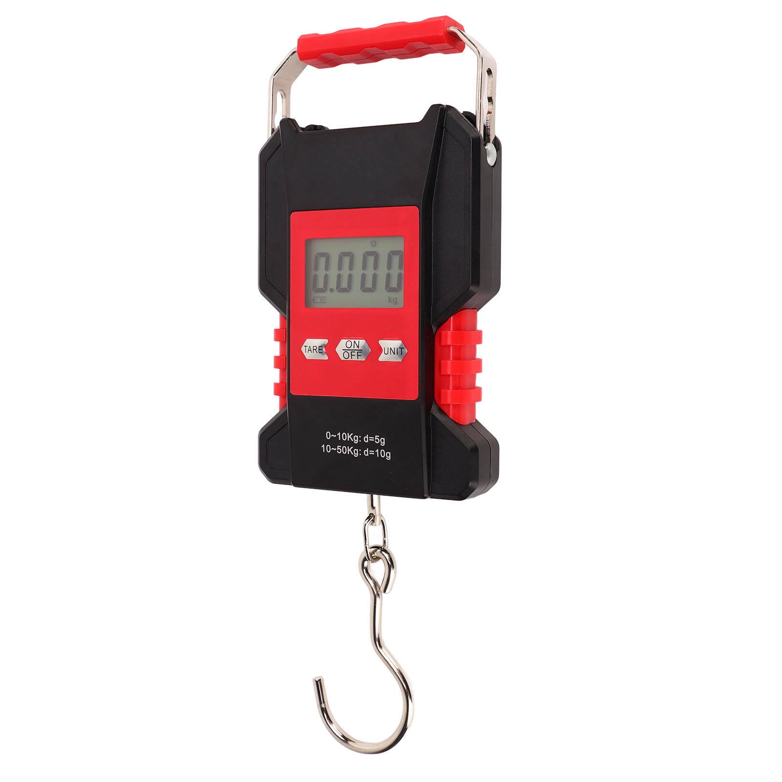 Digitale Hängewaage, Wasserdicht, Edelstahl, Tragbar, Mit S-haken, 0–50 Kg