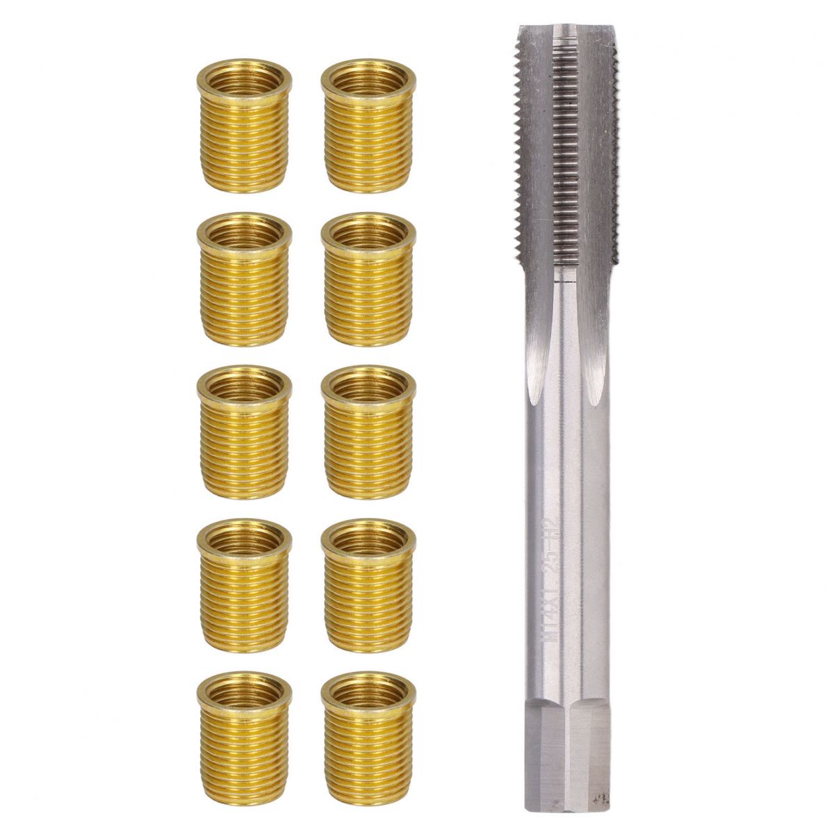 Reparatursatz Für Zündkerzengewinde: M12x1,25 Metalleinsätze, M14x1,25 Gewindebohrer, 14-mm-gewindeschneidsatz