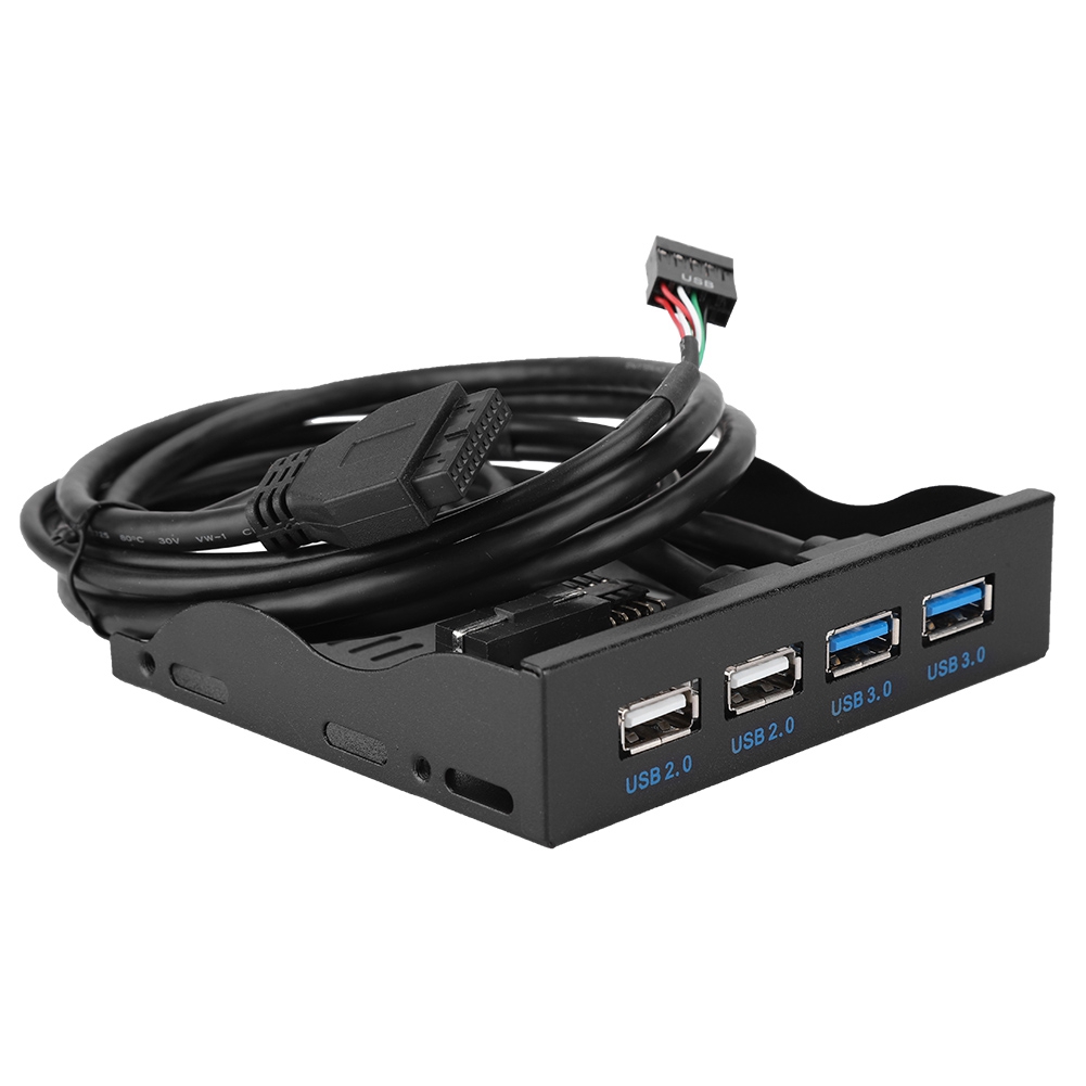 Frontblende Für Diskettenlaufwerk, 4 Usb 3.0-anschlüsse + 3,5-zoll-highspeed-usb 2.0-anschluss, 19-poliger T9-anschluss