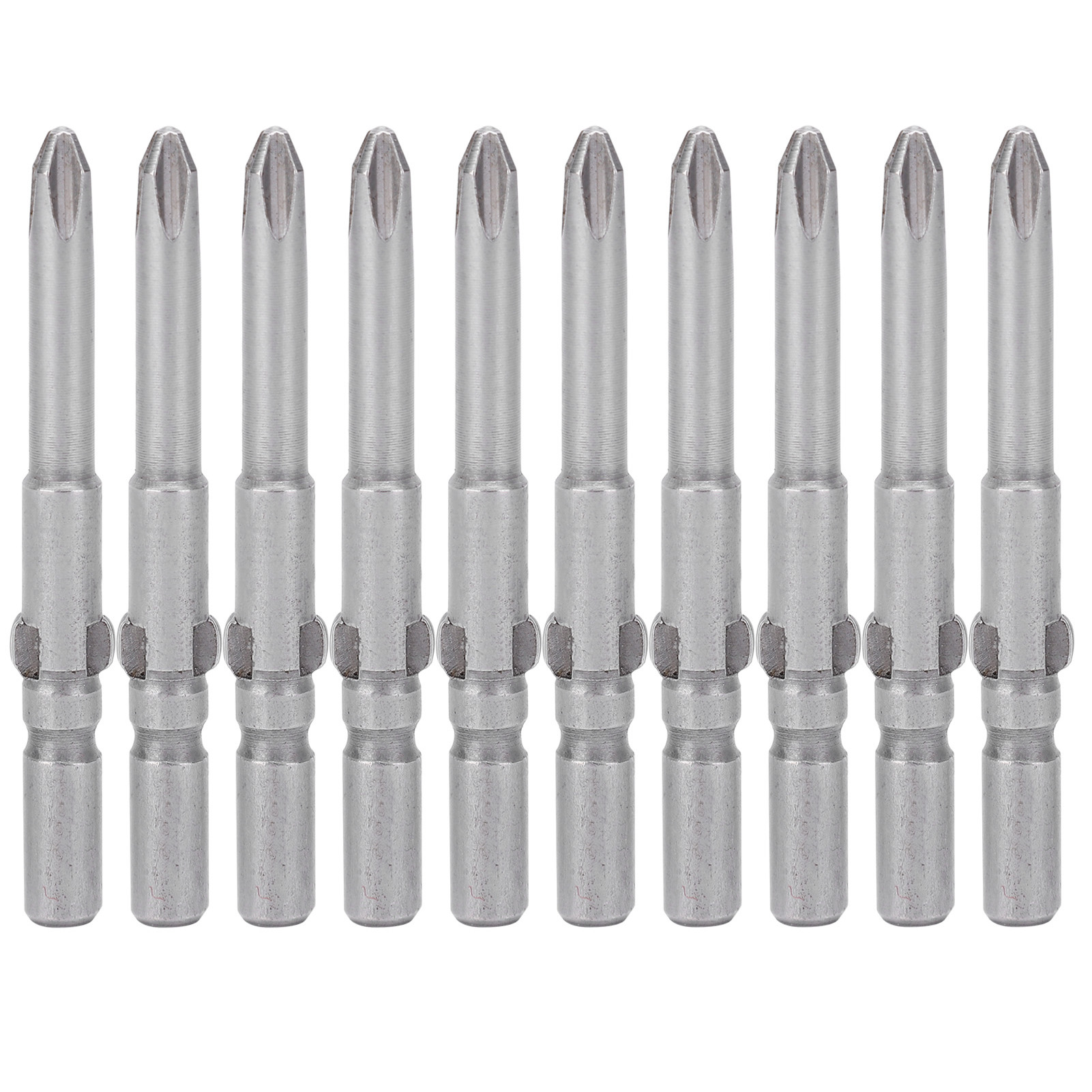 10 Magnetische 4-mm-kreuzschlitzschraubendreherbits Aus S2-legierungsstahl Für Handgeführte Elektrische Schraubendreher