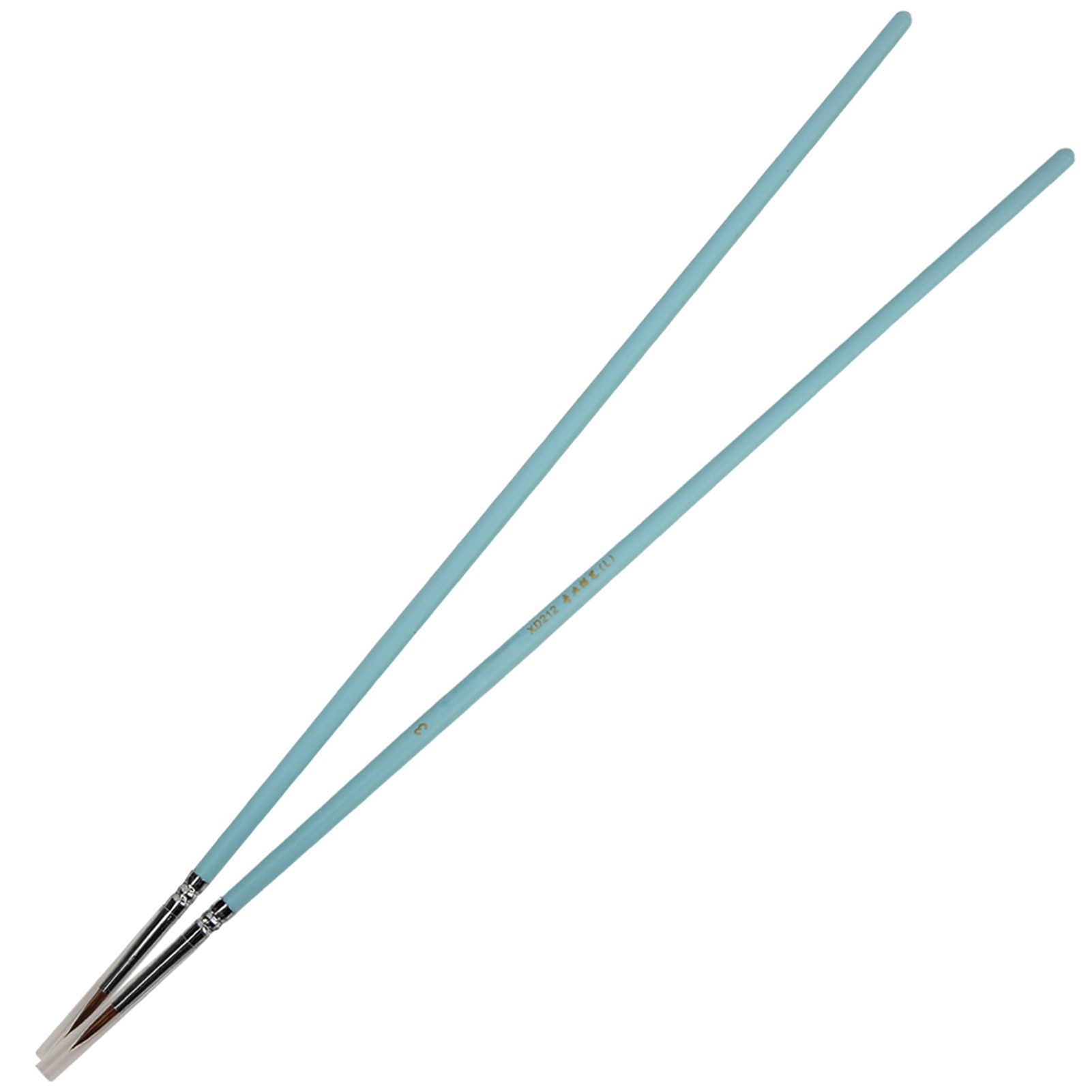 Set Mit 2 Aquarellpinseln Mit Holzgriffen Und Nylon-wolfshaar, Zeichenwerkzeug Und Künstlerbedarf