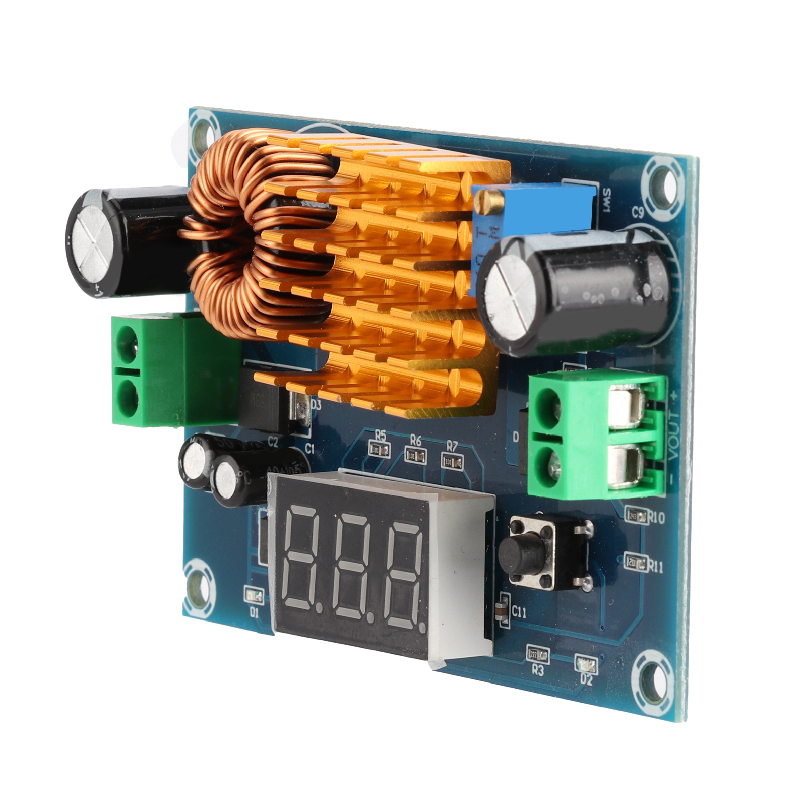 Hochleistungs-dcdc-digital-spannungswandlermodul, 4–35 V Auf 5–45 V Aufwärtswandler, 5 A