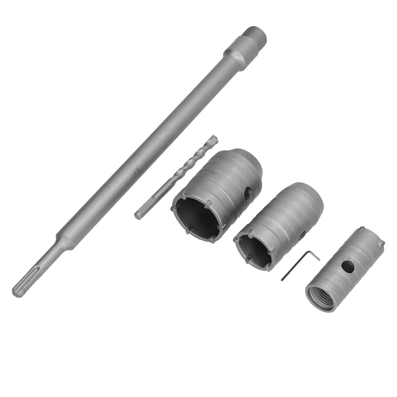 Lochsägen-set Zum Schneiden Von Betonwänden, Rundschaftbohrer, 30, 40 Und 50 Mm, 350 Mm Schaft