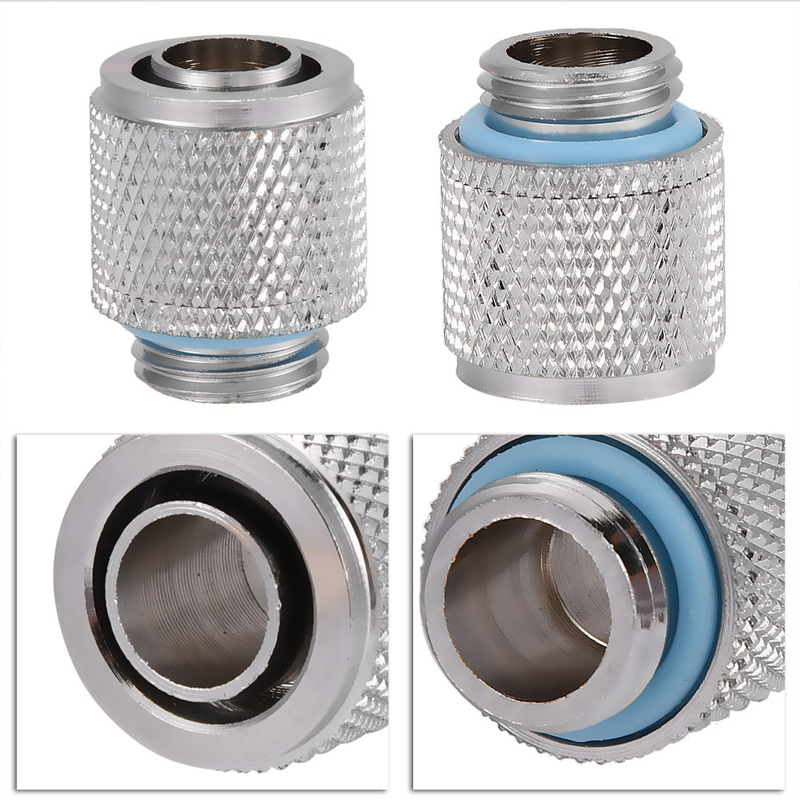 Schnellkupplung Mit Zwei Kontakten Für Pc-flüssigkeitskühlung, G1/4-gewinde, 9,5 X 12,7 Mm Flaches Ende