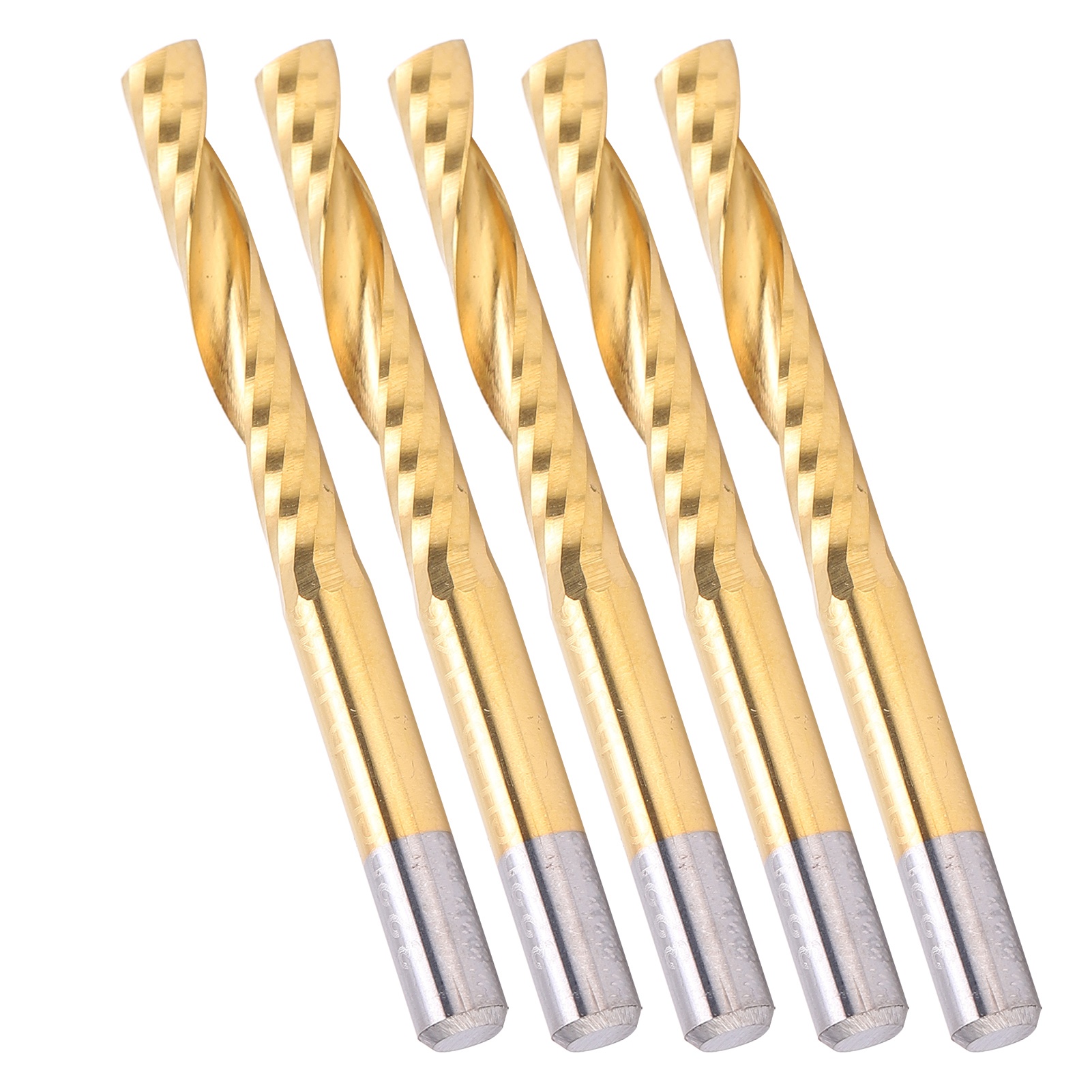 Set Mit 5 Spiralfräsern Für Cnc-fräsen, Zum Schneiden Von Aluminium, 4 X 25 X 45 Mm