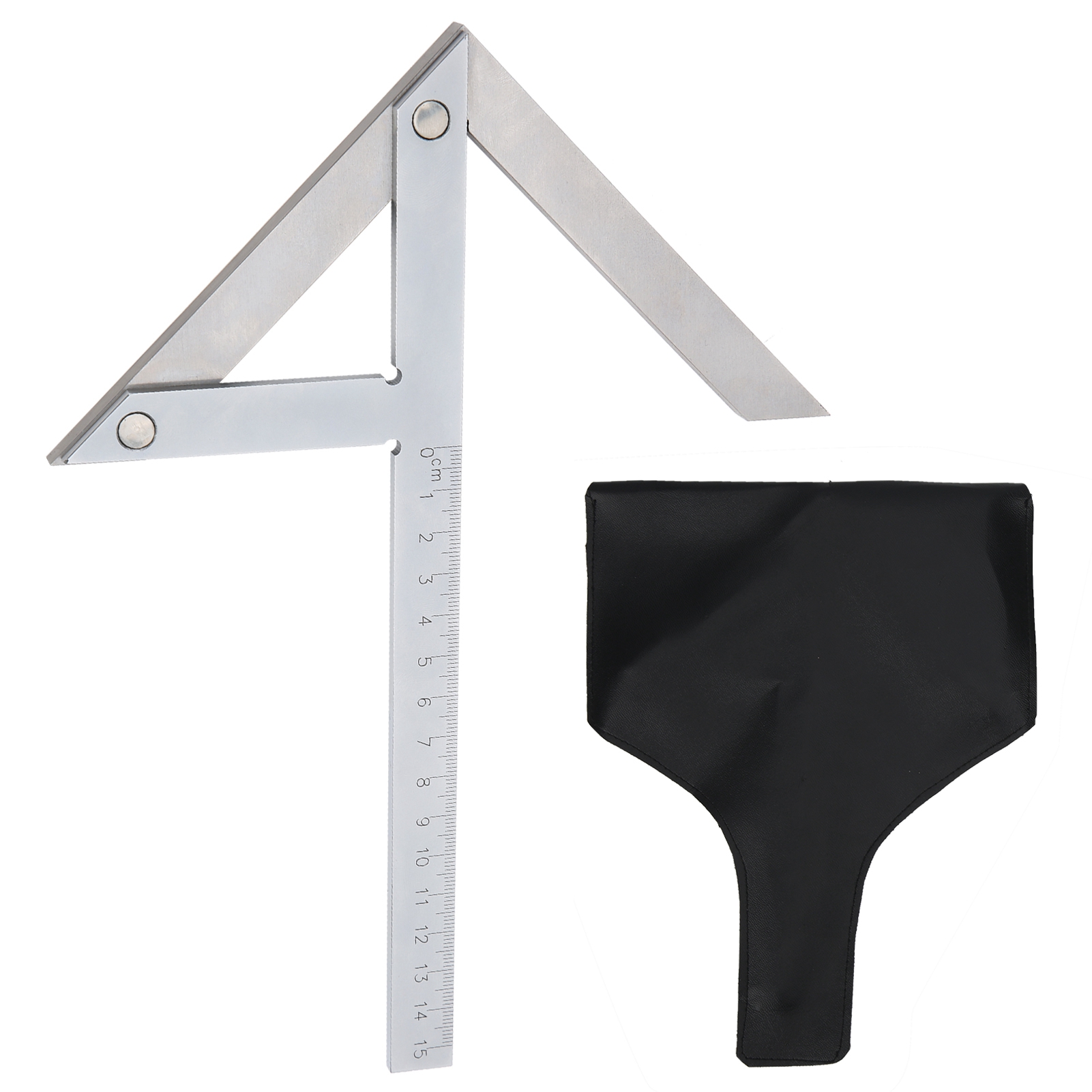 Hochpräziser Winkelmesser Aus Edelstahl, 45/90-grad-winkellineal Mit Markierungen