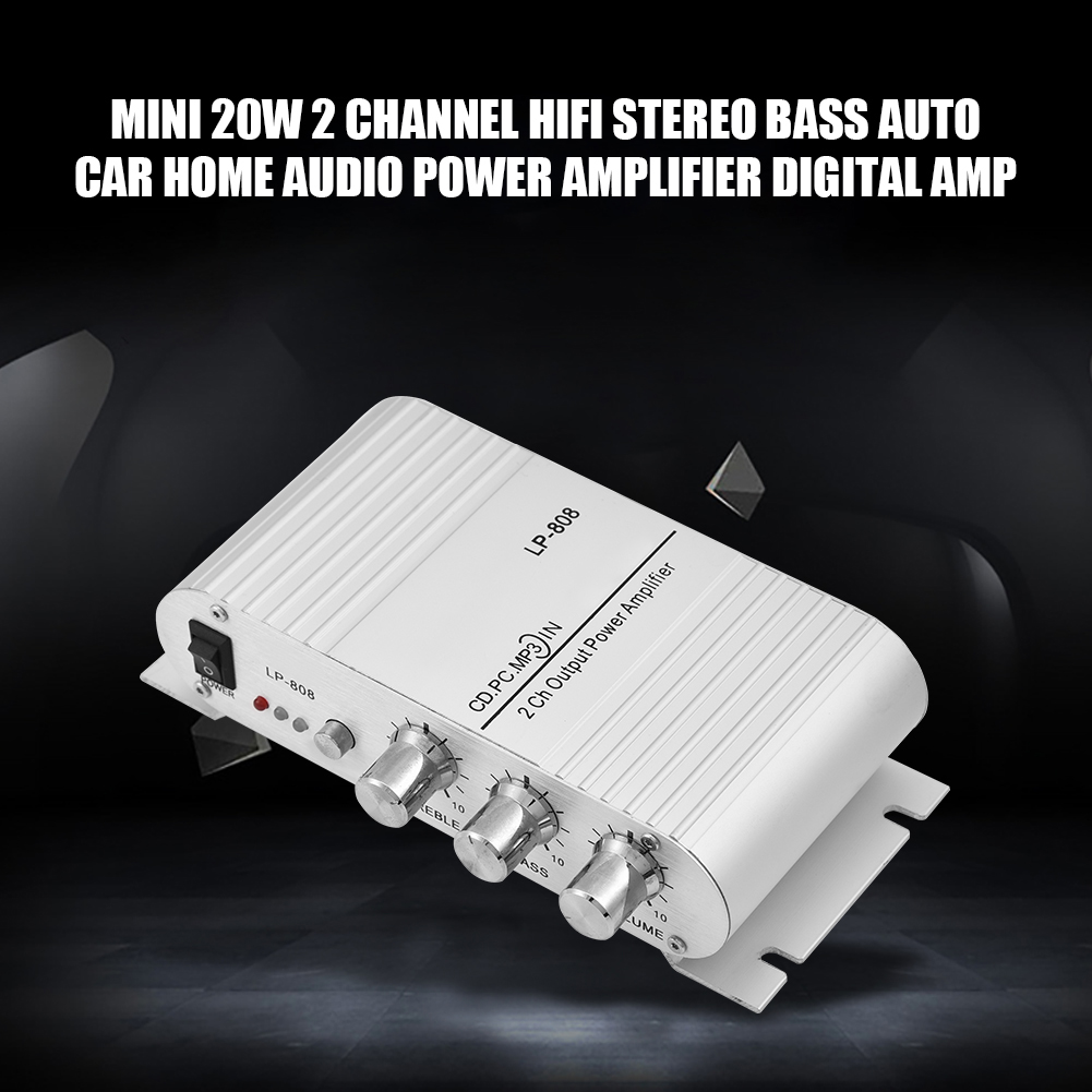 Mini 2-kanal 20w Hifi Stereo Digital-leistungsverstärker Für Auto Und Zuhause Mit Tiefen Bässen.