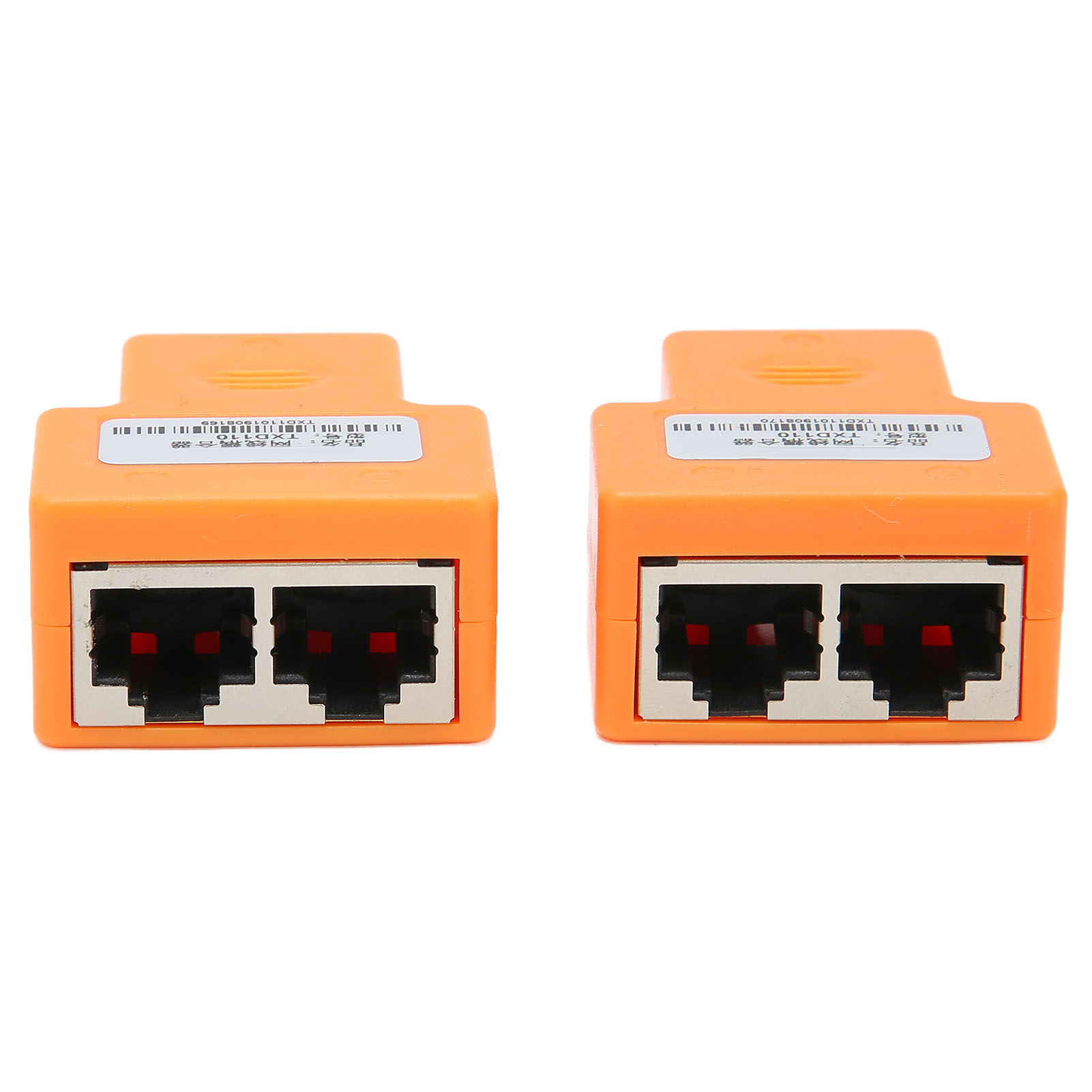 2er-pack Ethernet-1-zu-2-splitter-koppler, Pvc-rj45-stecker, Störungsresistent