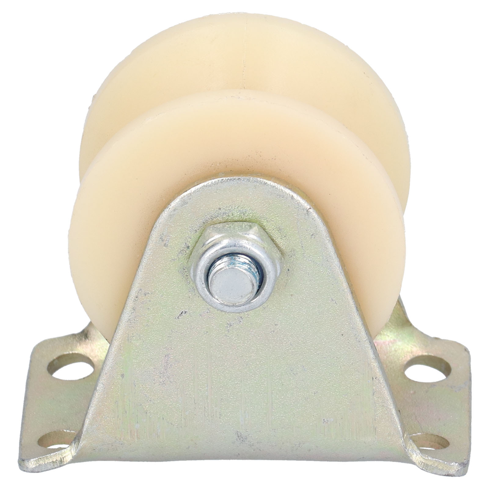 Schwerlast-starrrolle Mit 50-mm-v-nut Und 2,5-mm-auflage Für Hebezeuge
