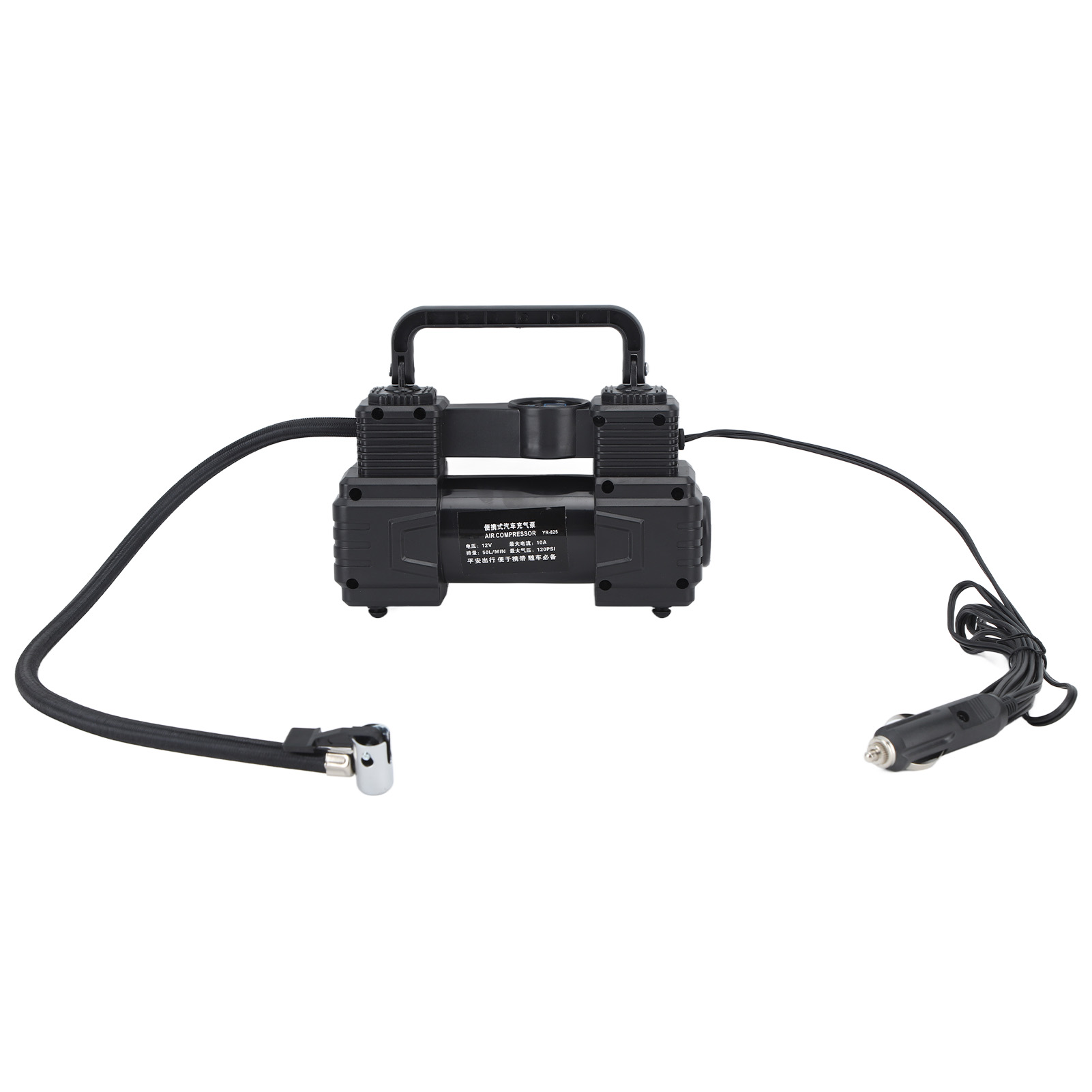 Hochleistungs-reifenfüller Mit Zwei Zylindern Und Led-arbeitsleuchte Für Lkw, 12 V, 120 Psi