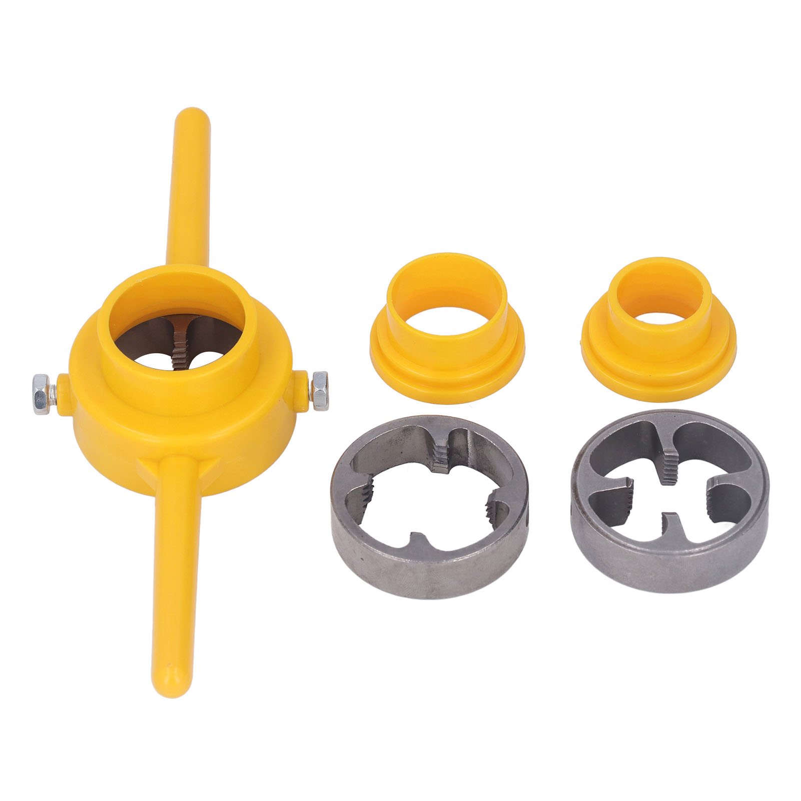 Satz Mit 6 Npt-gewindebohrern Und -schneideisen, 1/2", 3/4" Und 1", Legierter Stahl, Für Pvc-rohre