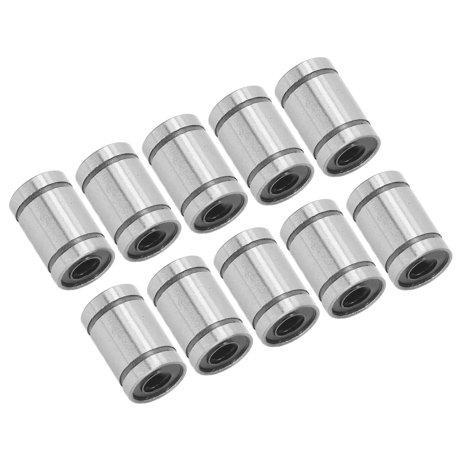 Packung Mit 10 Linearkugellagern Aus Legiertem Stahl, Innendurchmesser 6 Mm, Außendurchmesser 12 Mm, Länge 19 Mm (lm6uu) Für Maschinen Und Anlagen.