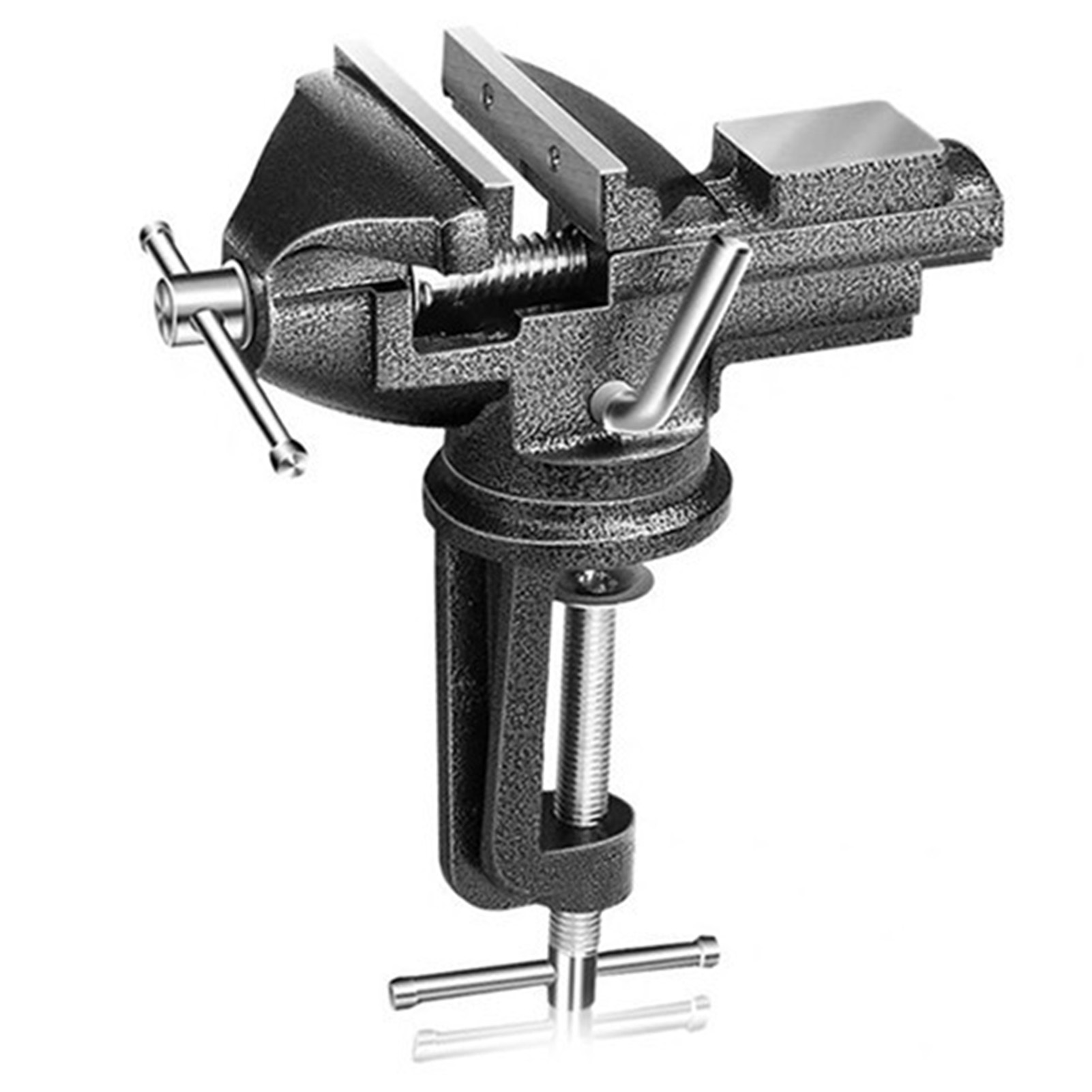360° Drehbarer Schraubstock, 73 Mm Öffnung, Stahlguss, 80 Mm (3,15 Zoll) Breit, Gewicht 1,81 Kg (3,99 Pfund).