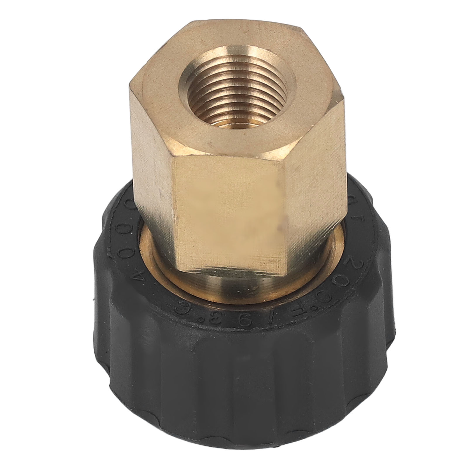 Hochdruckreiniger-adapter Aus Messing Und Korrosionsbeständigem Gummi G1/4" Auf M22 X 1,5 Mm, Innengewinde Mit Einem Außendurchmesser Von 15 Mm, Für Hochdruckreiniger-schlauch.