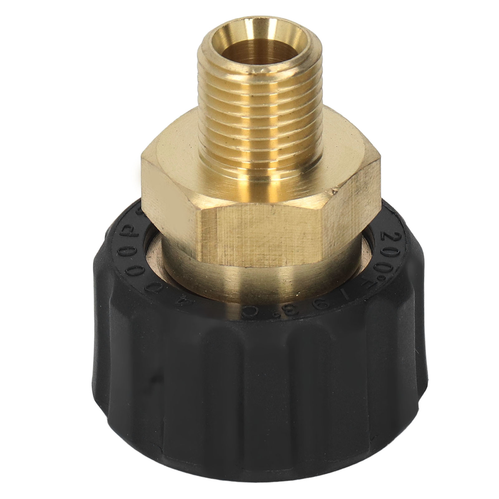 Hochdruckreiniger-adapter Aus Messing Und Korrosionsbeständigem Gummi G1/4" Auf M22 X 1,5 Mm, Außen-/innengewinde, Außendurchmesser 14 Mm.