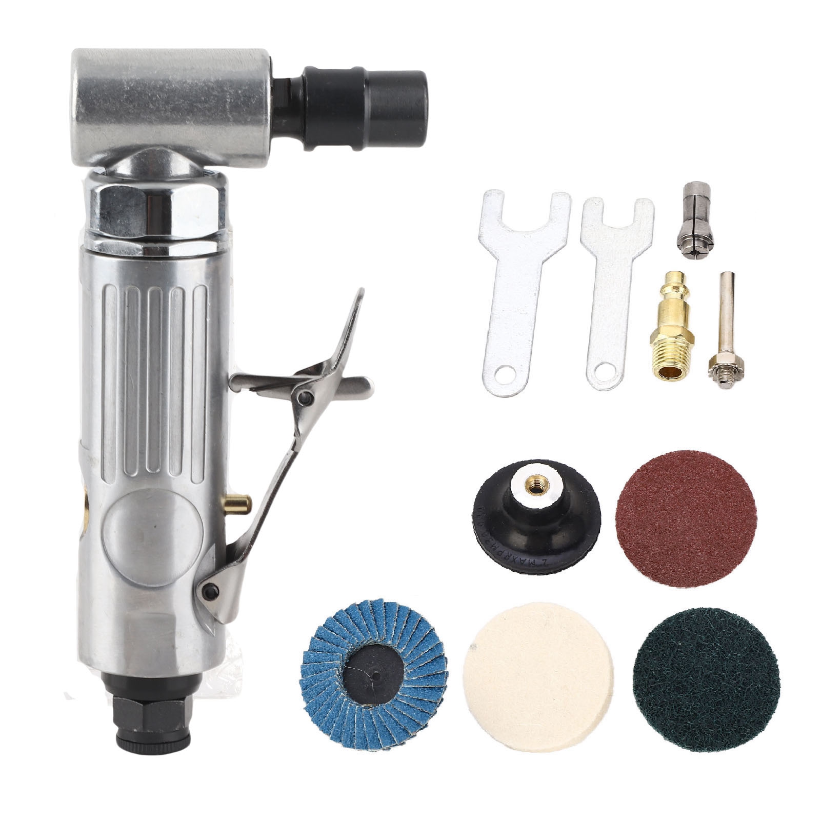 Druckluft-winkelschleifer, 0,3 Ps Motor, 1/4"- Und 1/8"-spannfutter, Einstellbare Drehzahl