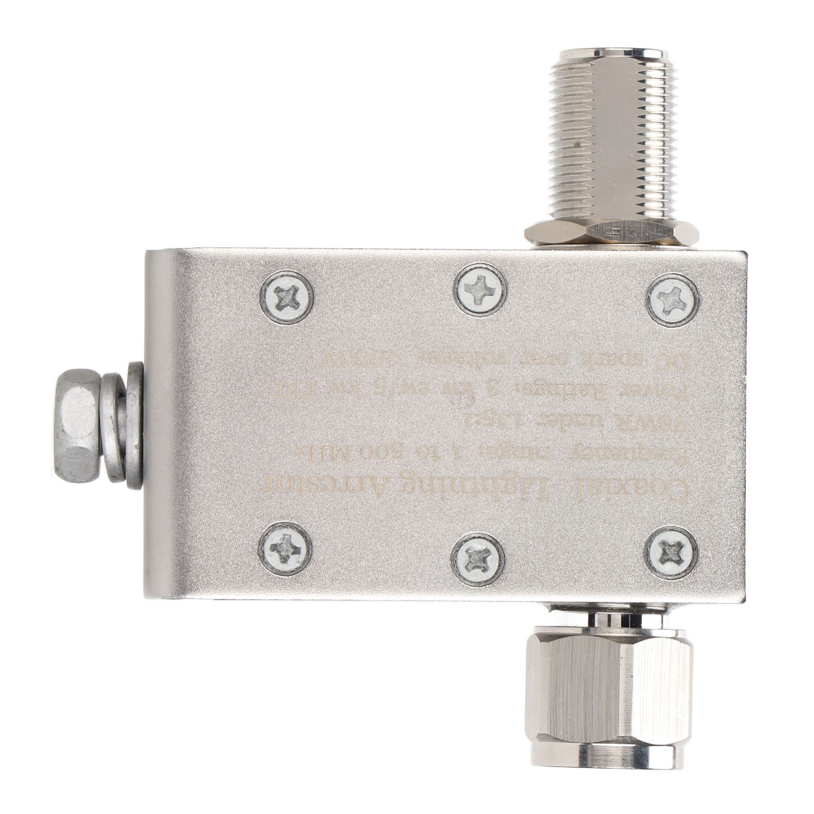 Koaxialer Überspannungsableiter Für 1000 V Dc, 1–500 Mhz, 3 Kw Cw / 5 Kw Pep