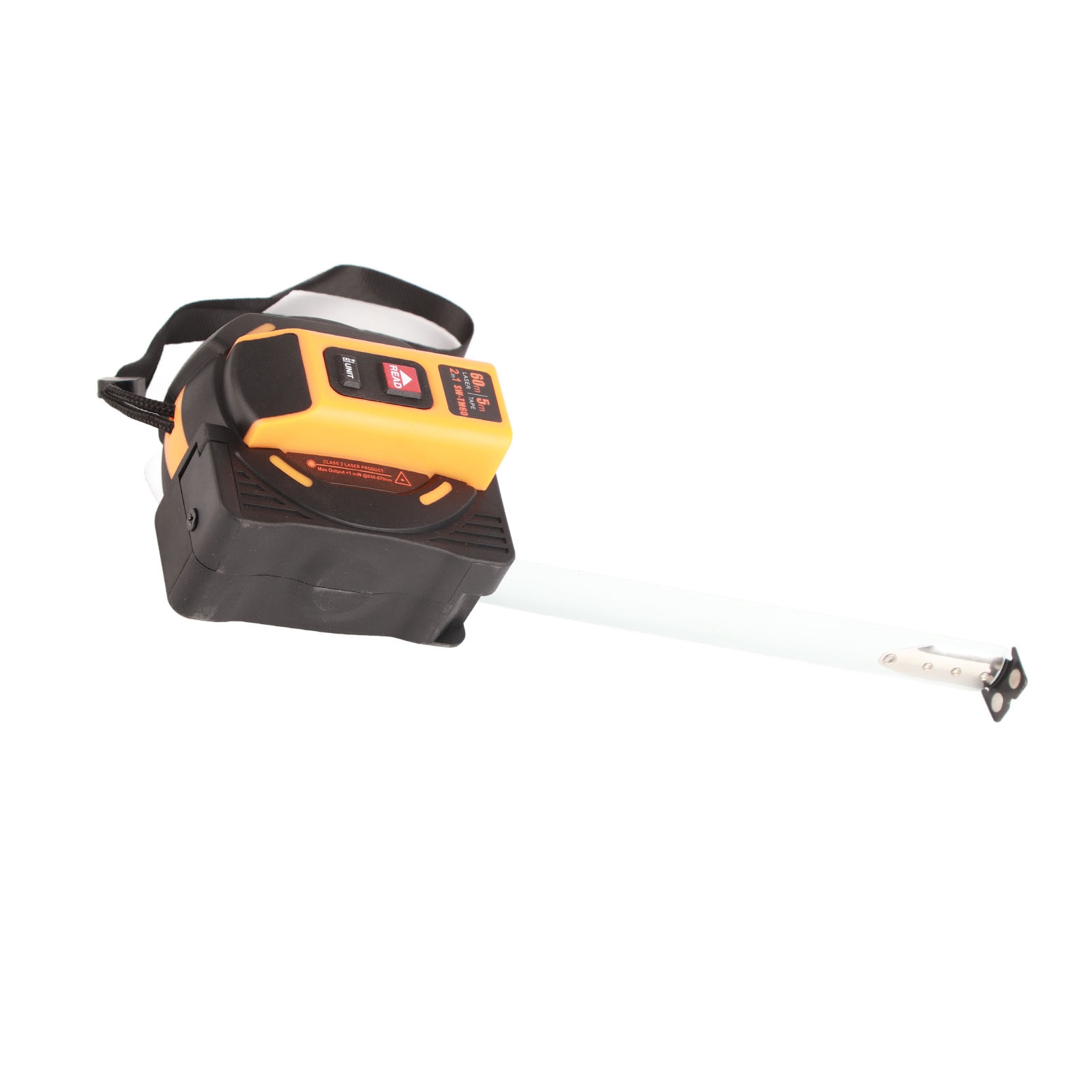 Hochpräziser Laser-entfernungsmesser, Abs-gehäuse, Manganstahl, Digitales Lasermessgerät Für Bauzwecke, 60 M