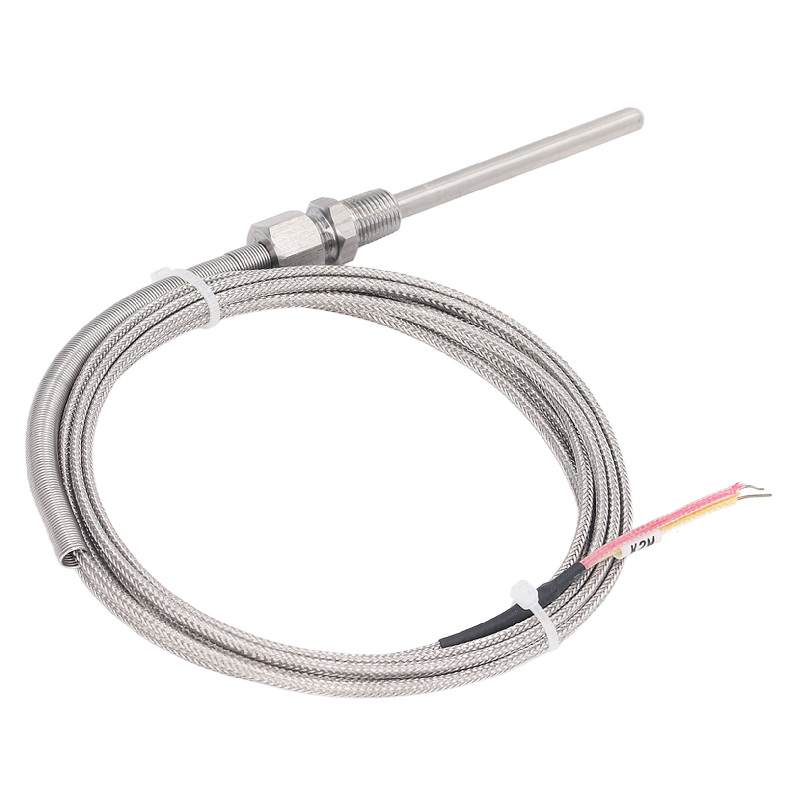 Thermoelement Typ K, 1/8"-npt-gewinde, Einstellbare Leitungslänge, Federbelastet, Freiliegende Isolierung, Temperatursensor