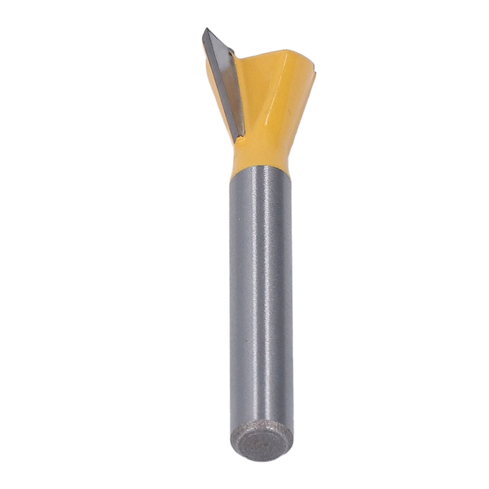 Schwalbenschwanzfräser, 6 Mm Schaft, Wolframkarbidlegierung, Ptfe-beschichtet, Für Holzbearbeitung, Oberfräse, Gelb 1/2