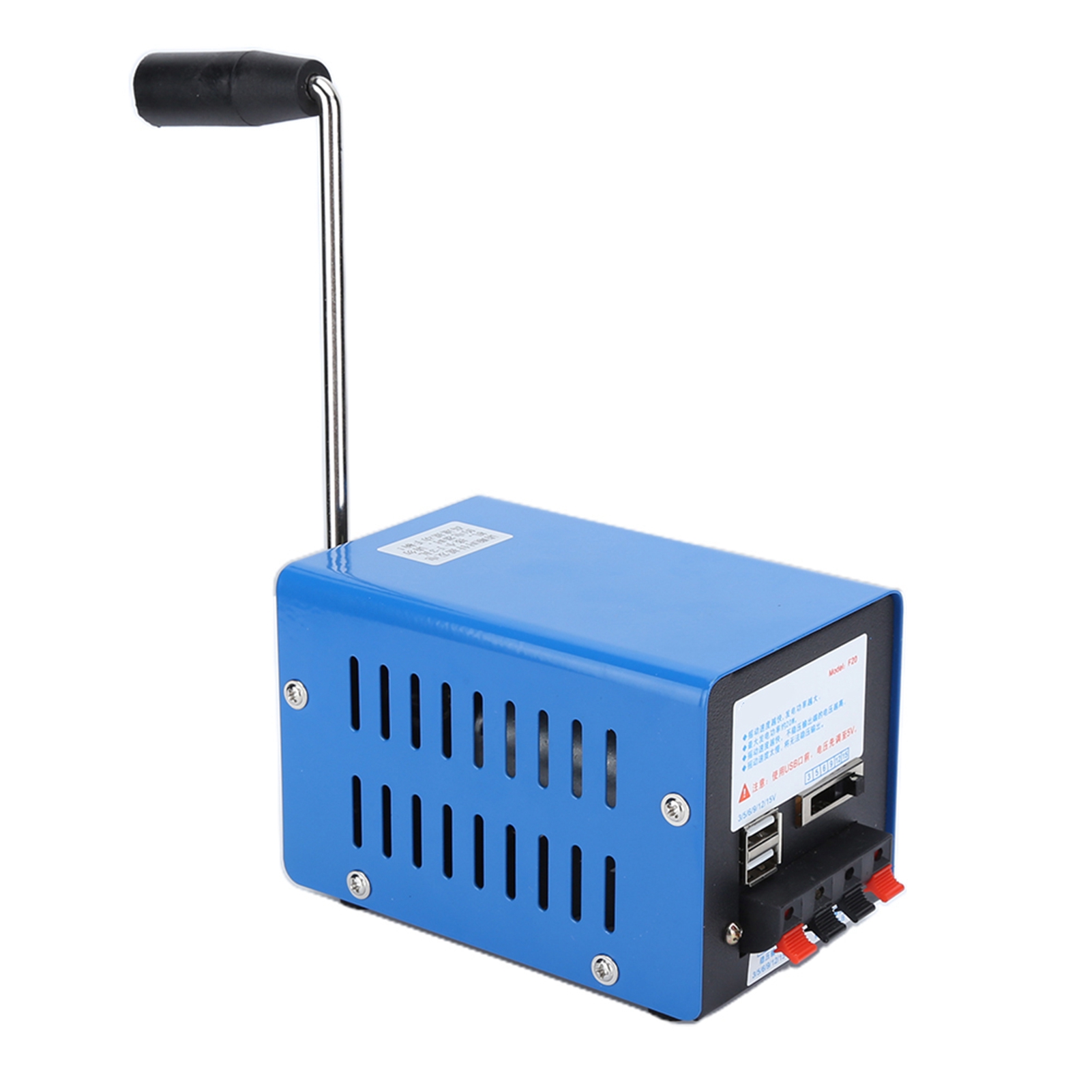 Leistungsstarker, Tragbarer Notstromgenerator Für Den Außenbereich Mit Handkurbel Und Usb-ladefunktion Für Handy/computer.