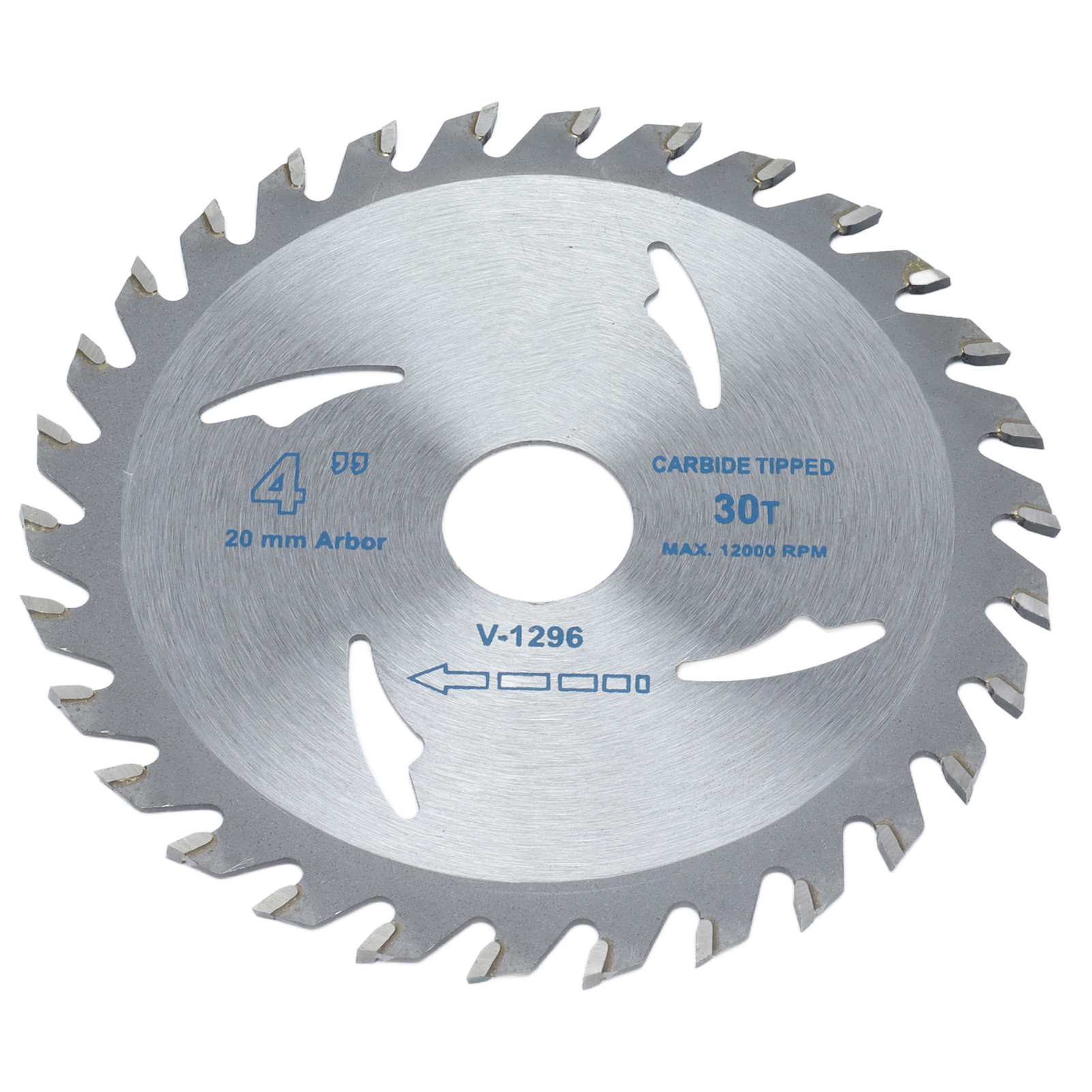 4-zoll-hartmetall-kreissägeblatt Für Holzbearbeitung, Mit Dichtung, 30 Zähne, 12.000 U/min, 20 Mm Bohrung