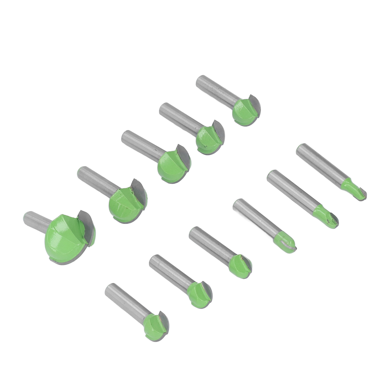 Satz Von 11 Hartmetall-rundfräsern, 8 Mm Schaft, Für Türen, Schränke Und Regale.