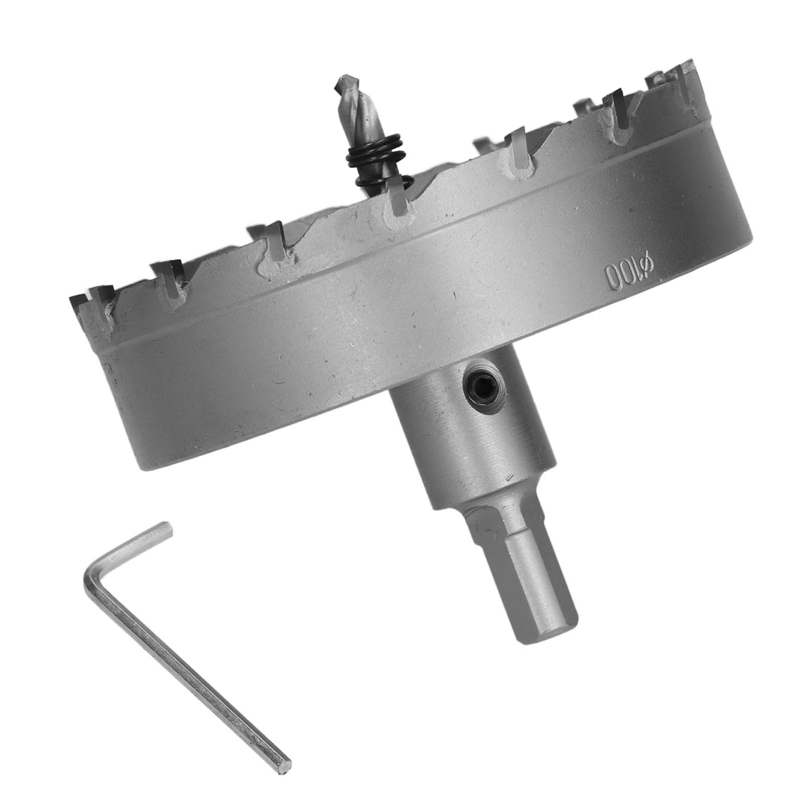 Hartmetallbestückte Lochsäge, Robuster Tct-bohrer Für Edelstahlplatten, 100 Mm