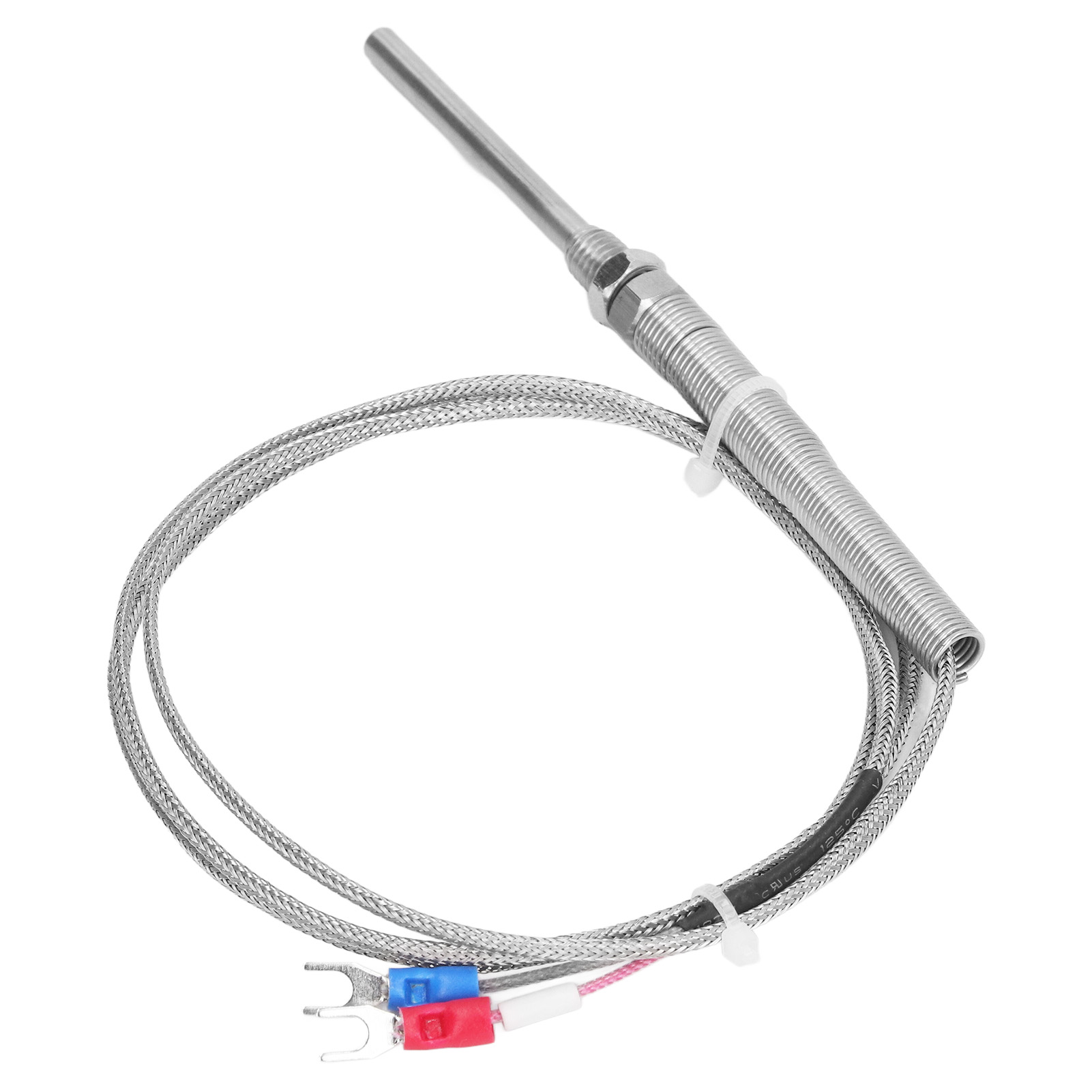 Thermoelement Typ K, Temperaturfühler Aus Edelstahl 304, Sonde M8 5 X 50 Mm Mit Isolierung, Länge 1 M / 39,3 Zoll.