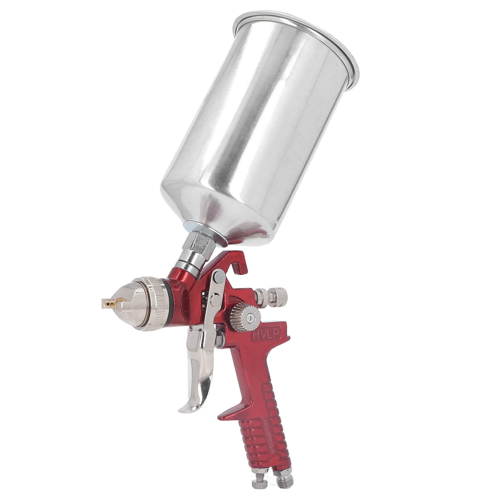 Pneumatische Farbpistole Mit Feiner Zerstäubung, Aus Leichter Aluminiumlegierung, Einstellbare Modi, Einstellbarer Druck, 600 Ml Fassungsvermögen