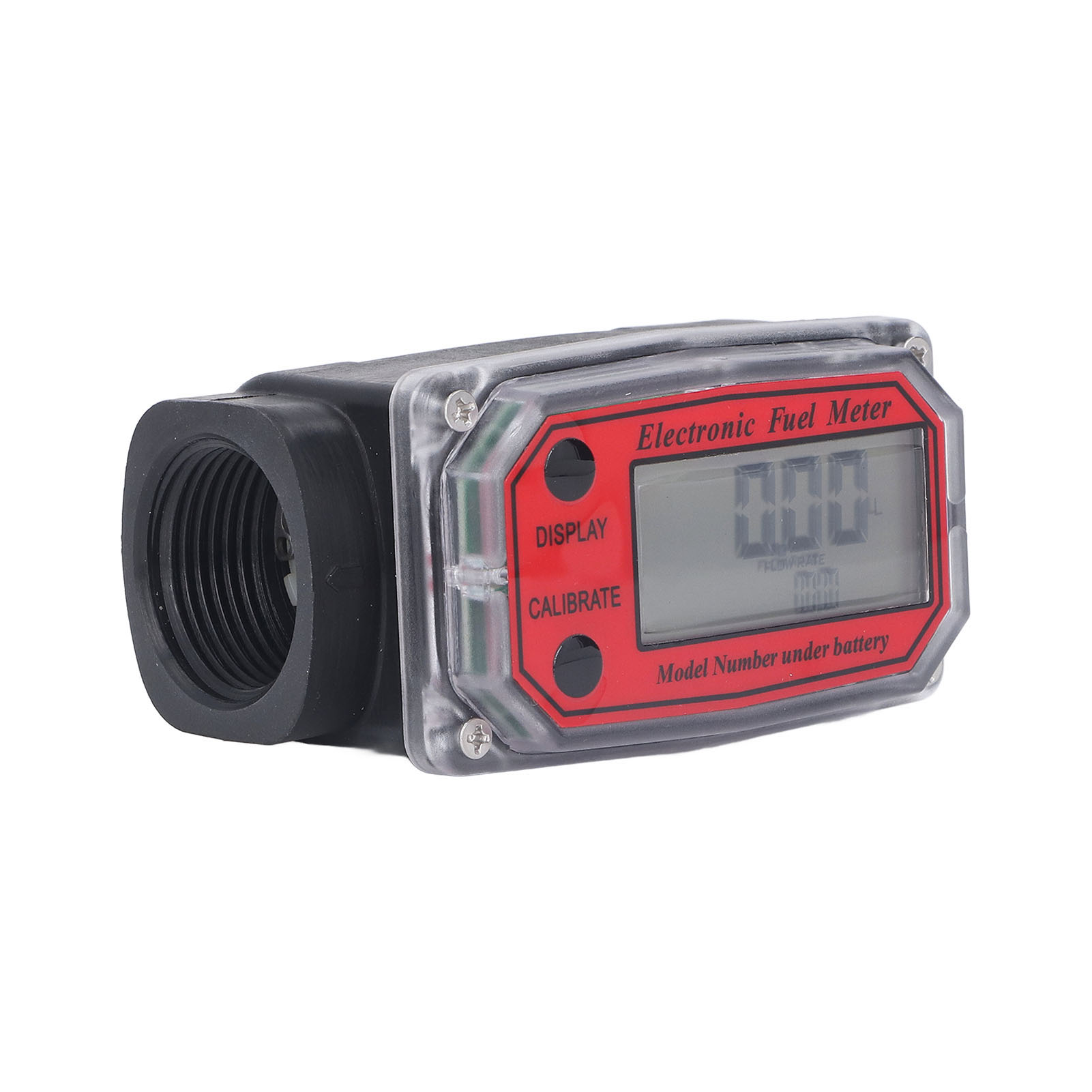 Elektronischer Turbinen-durchflussmesser (1,3 Zoll), Digitalanzeige, Getriebe-kraftstoffanzeige Mit 2,3–3,3-v-batterie, Rot