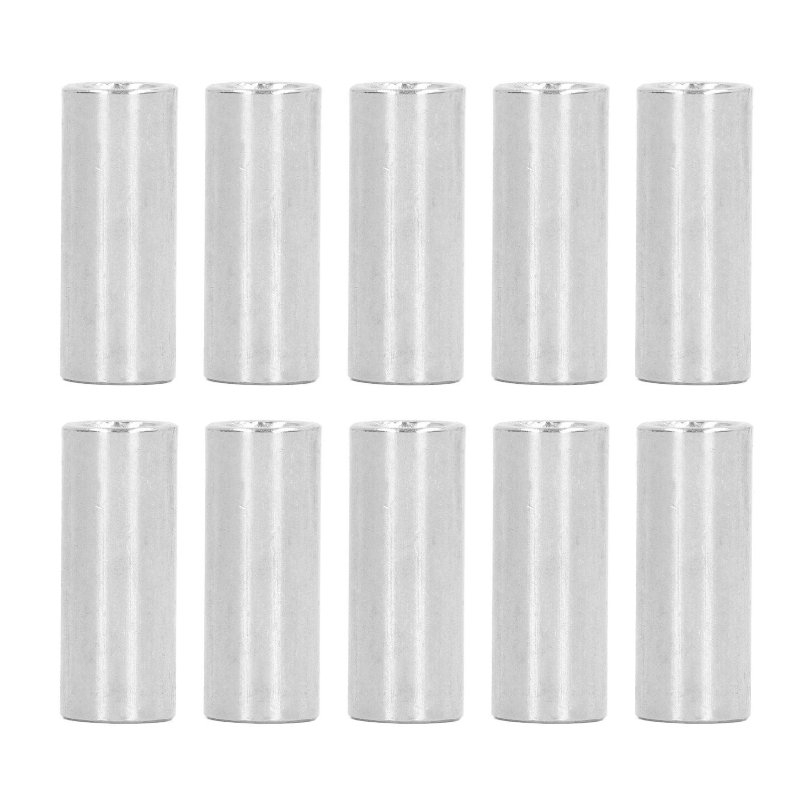 Satz Mit 10 Runden M8x1,25 L30 Mm Edelstahl-verbindungsmuttern Mit Gewindehülse
