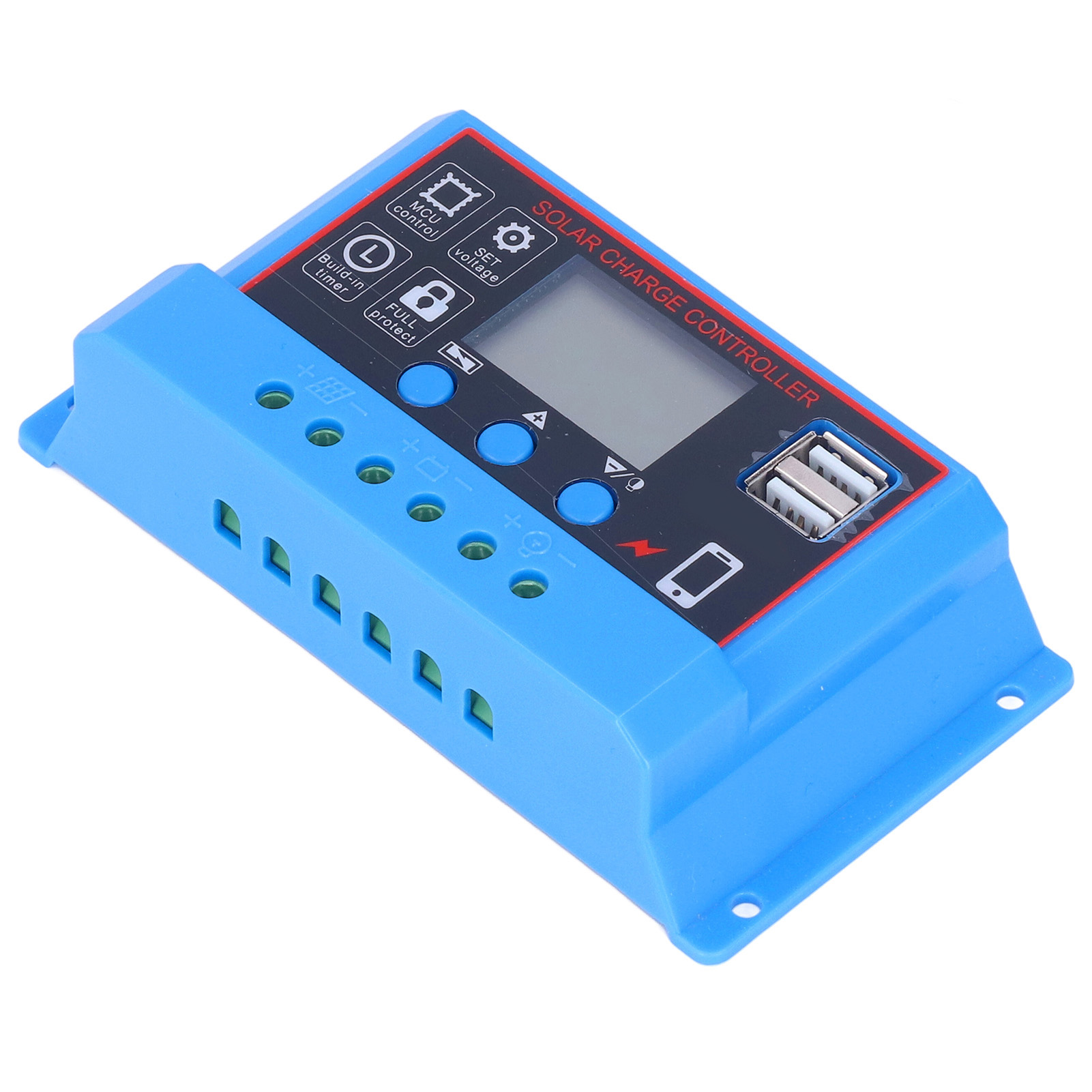 Solarladeregler Mit Lcd-anzeige, 12v/24v/20a Pwm-photovoltaik-laderegler