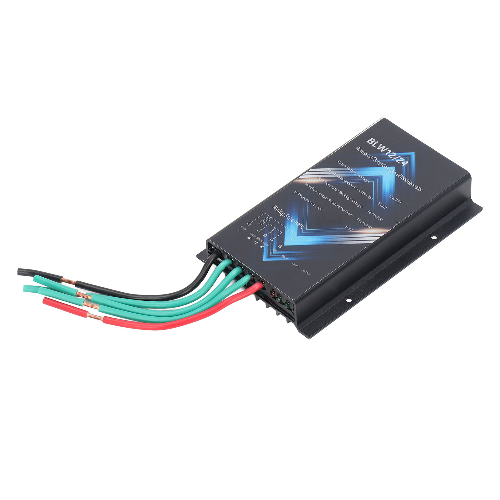 800-w-windturbinenregler Aus Aluminiumlegierung, Ip67 Wasserdicht, Für 12-v-/24-v-windgeneratoren