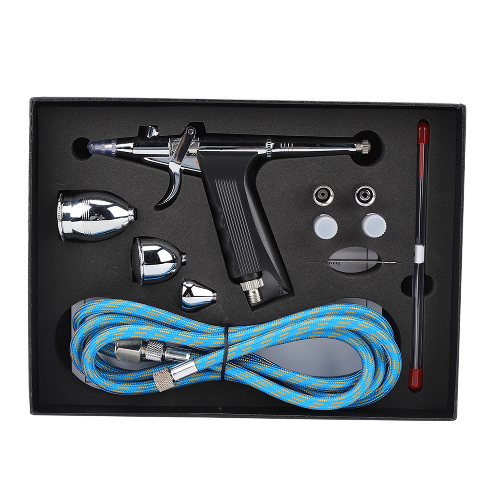 Set Aus Metall-farbpistolen, 2cc/7cc/10cc Airbrush Zum Bemalen Von Modellen Und Dekorieren Von Kuchen.