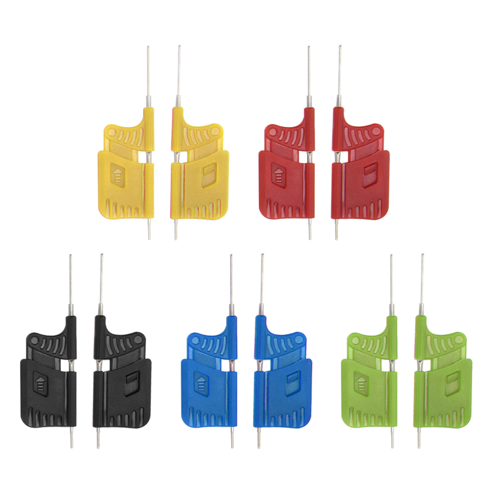 Packung Mit 10 Ultrakompakten Testklemmen Für Elektronische Bauteile (sdk08)