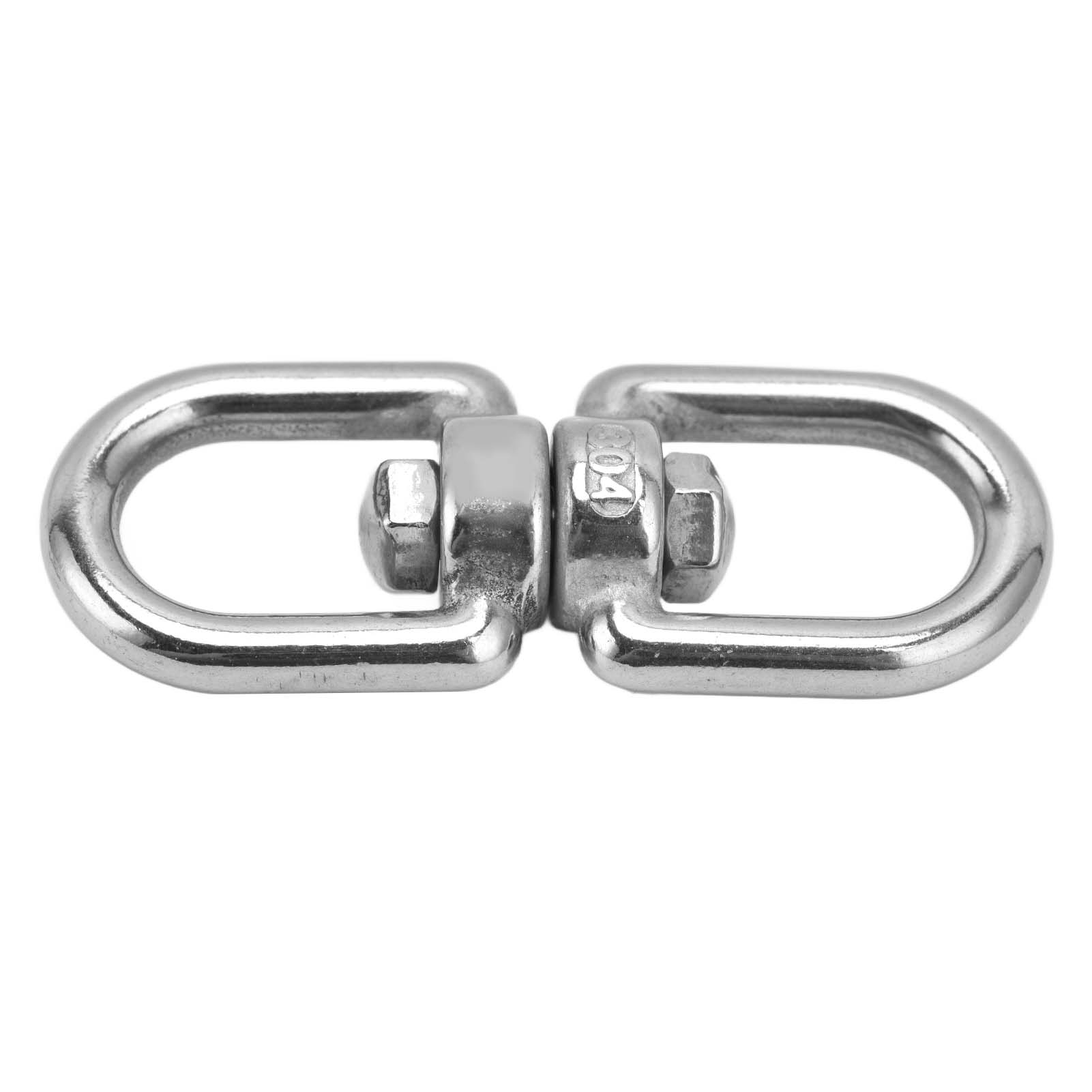 Korrosionsbeständiger, Drehbarer Sicherungsring Aus Edelstahl 304 Mit Ösenverbindung, Verbinder Für Schlüsselanhänger, Schaukeln, Hängesessel, M4