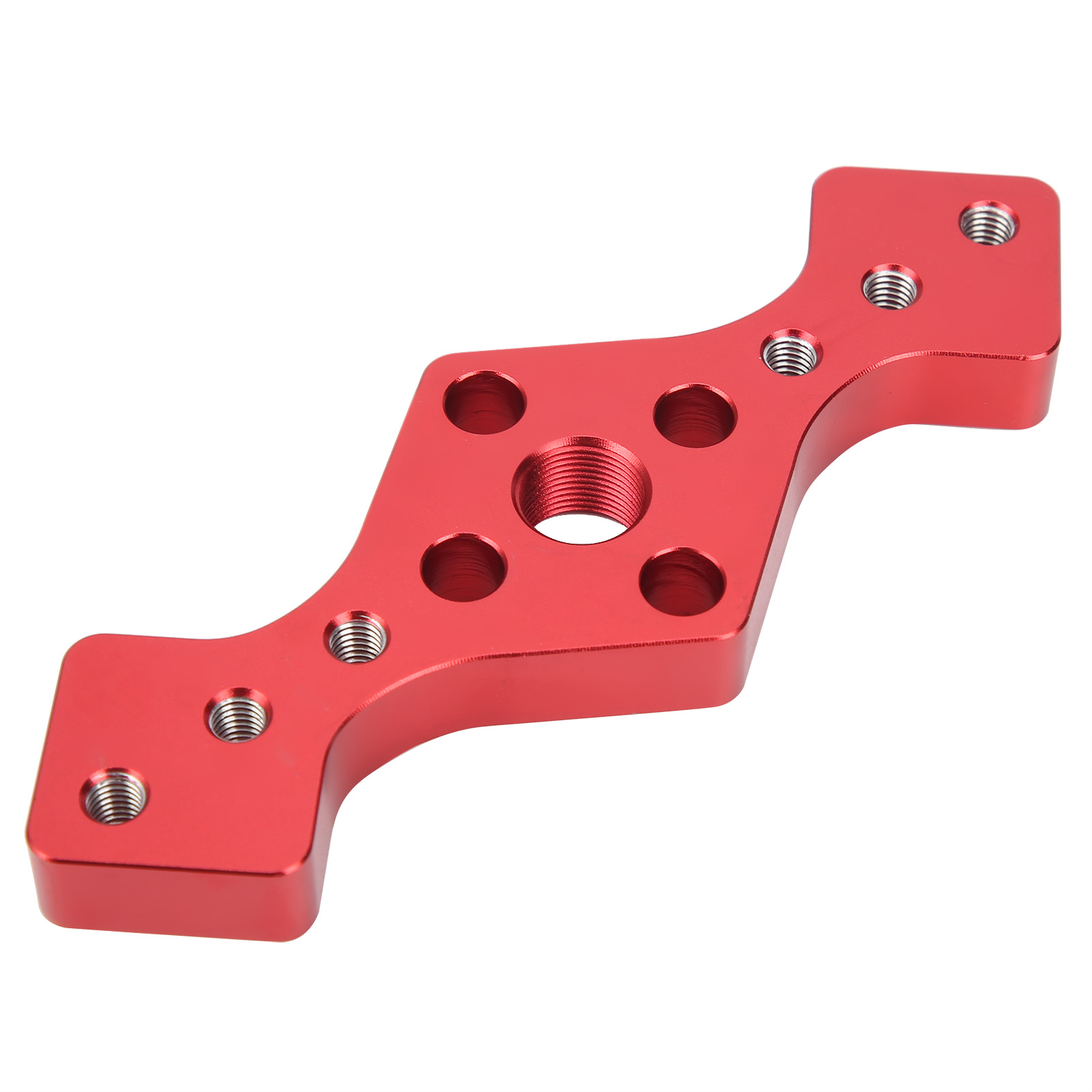 Geradbohrer Für Die Holzbearbeitung, Aus Roter Aluminiumlegierung, Mit Bohrern.