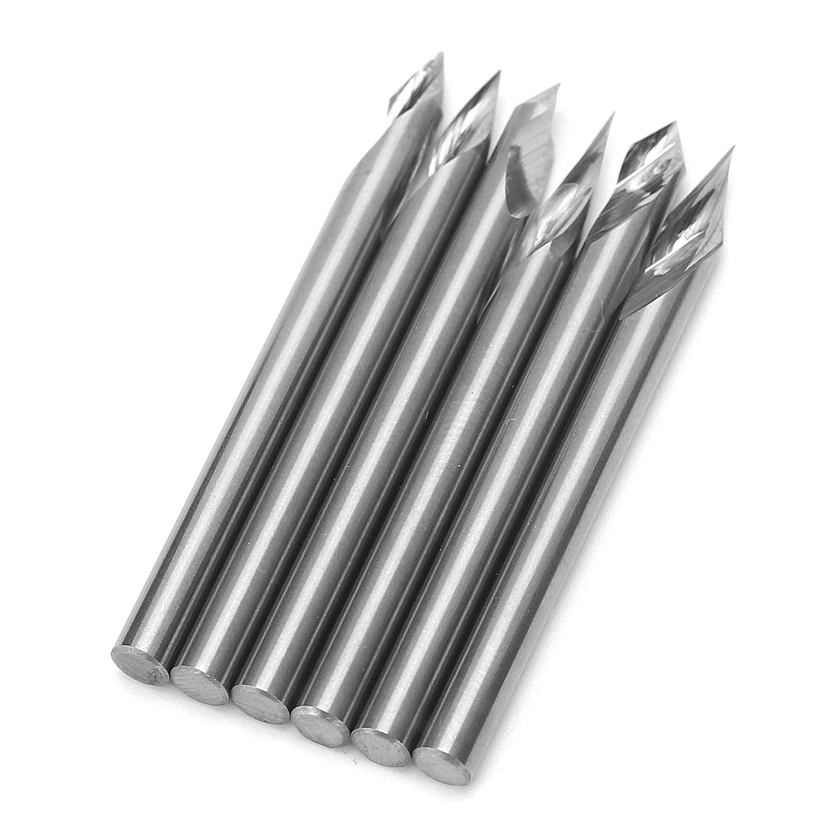 Set Mit 6 3,175 Mm Gravierbits Für Die Holzbearbeitung