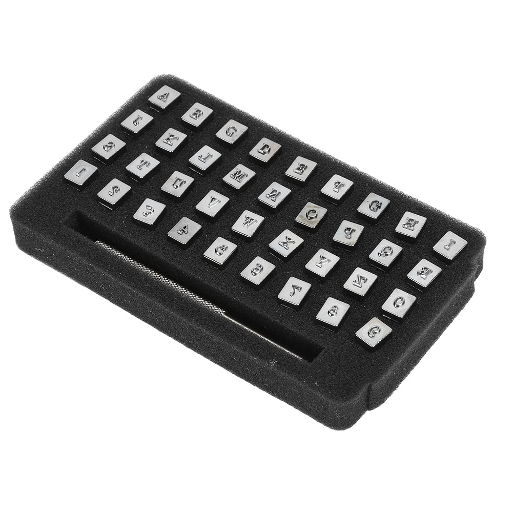 36 X 3 Mm Metallstempel Zum Bedrucken, Gravieren Und Markieren Von Buchstaben Auf Leder – Bastelwerkzeug