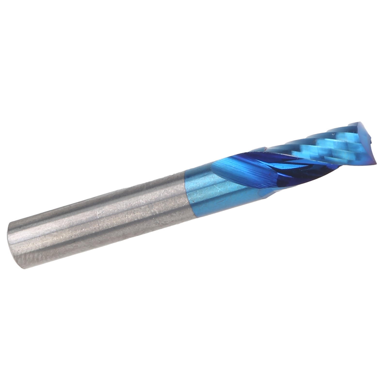 Einschneidiger Spiralfräser Aus Wolframstahl, Blaue Ausführung, Cnc-werkzeuge 6x12x45