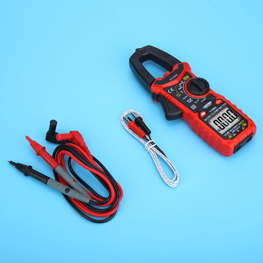 Miniatur-digital-ac/dc-zangenmessgerät Ht206 Zur Messung Von Spannung, Wechselstrom Und Widerstand (ht206d)