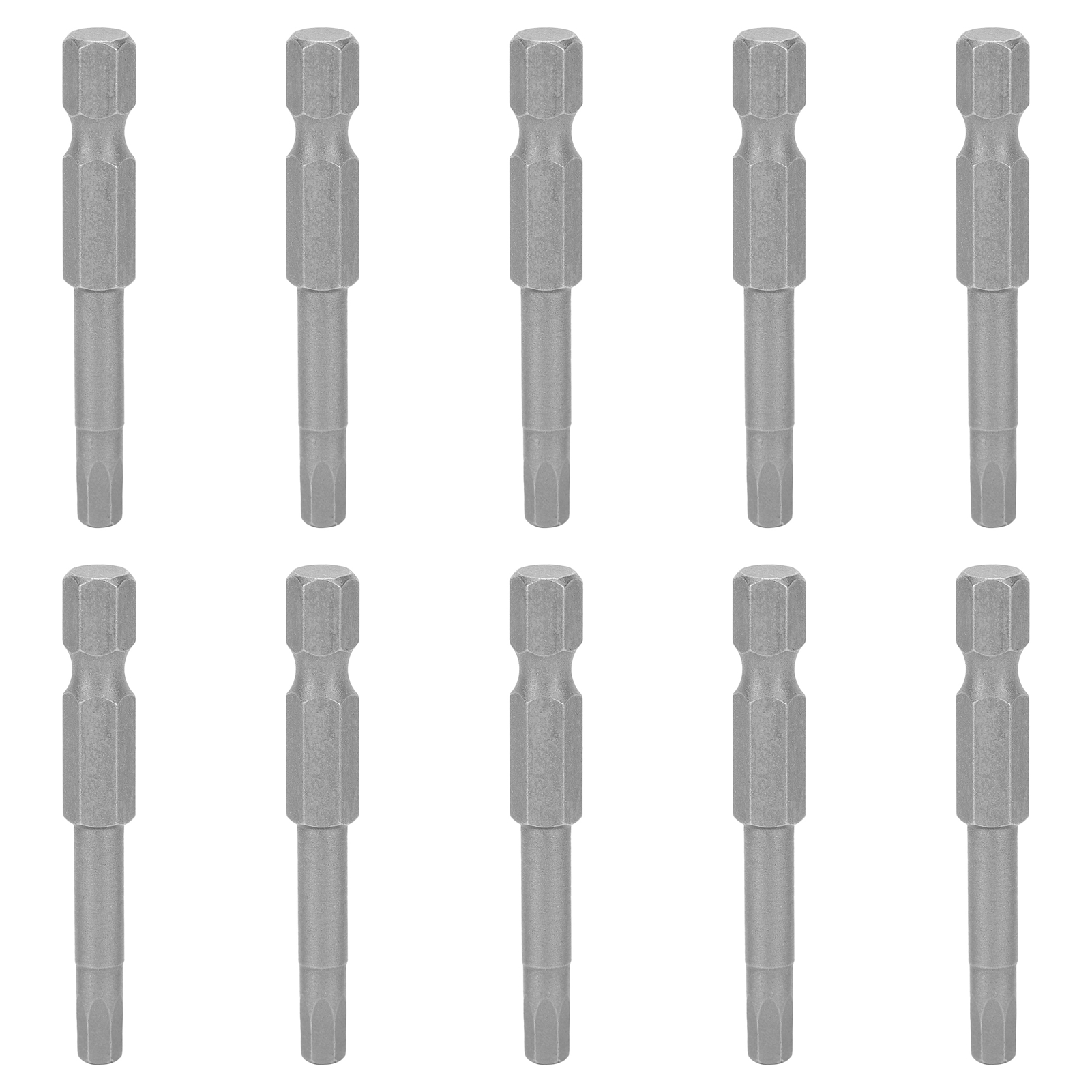 Set Mit 10 Gehärteten Und Magnetischen S1/4"-sechskantschraubendreherbits