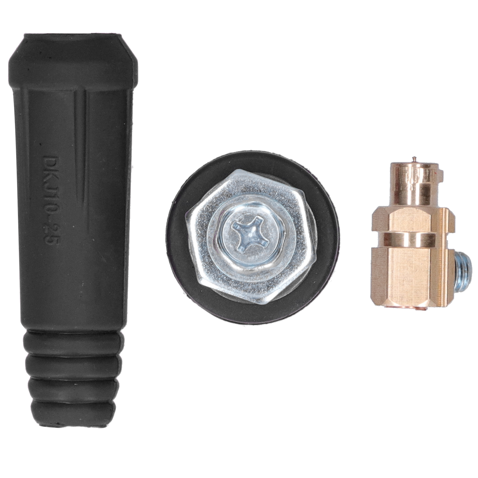 2er-pack Schnellverbinder Für Schweißkabel, Elektrowerkzeuge, Djk 10-25, Schwarz