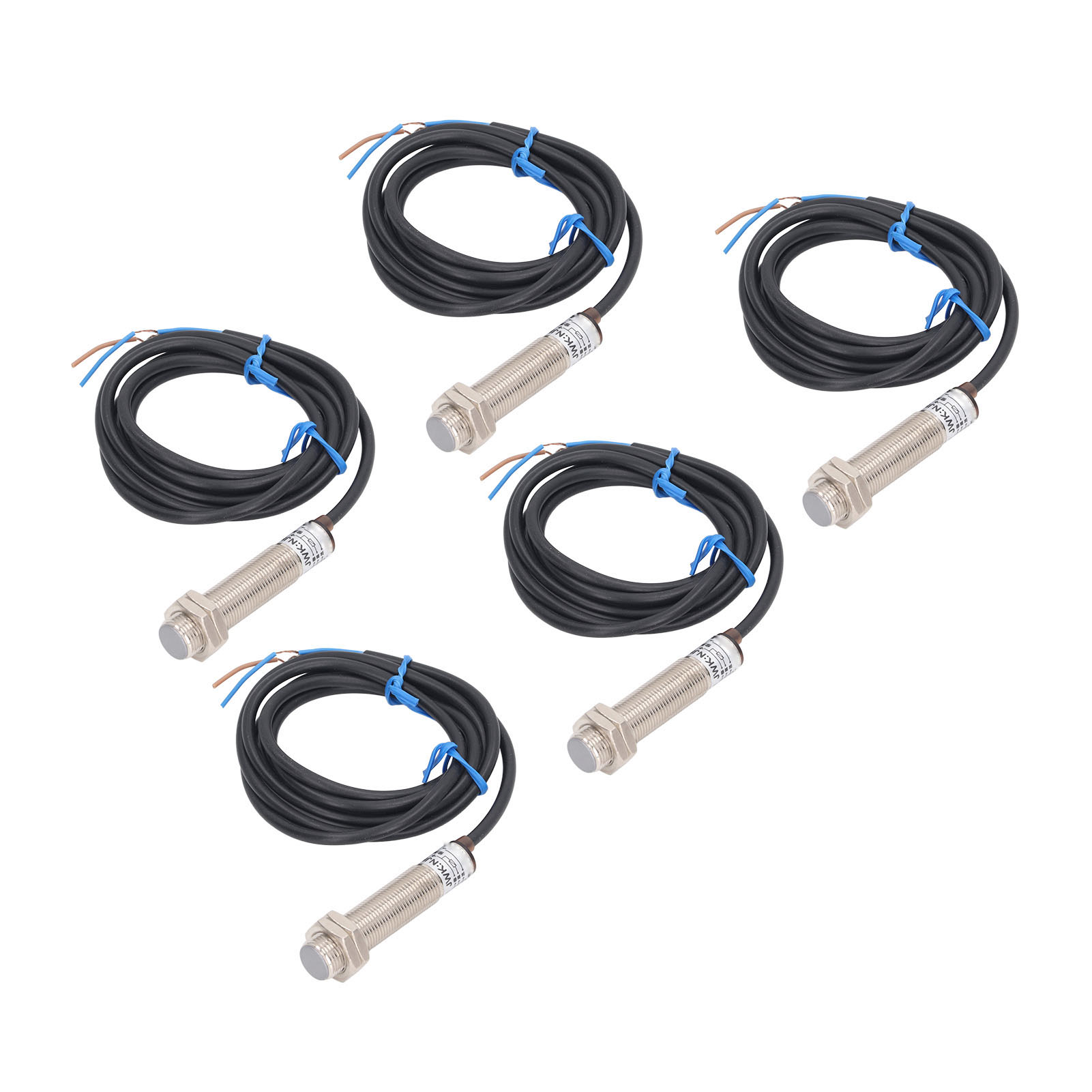 Packung Mit 5 Npn-hall-effekt-näherungssensoren Aus Aluminiumlegierung Für Pneumatische Anwendungen, 6–30 V Dc