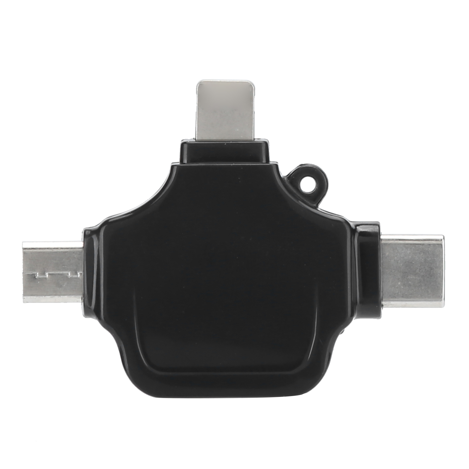 Sr302 3-in-1 Otg-kartenleser, Usb 3.0 Multifunktionsadapter, Kompatibel Mit Ios-mobiltelefonen Mit Typ-c-anschluss, Schwarz