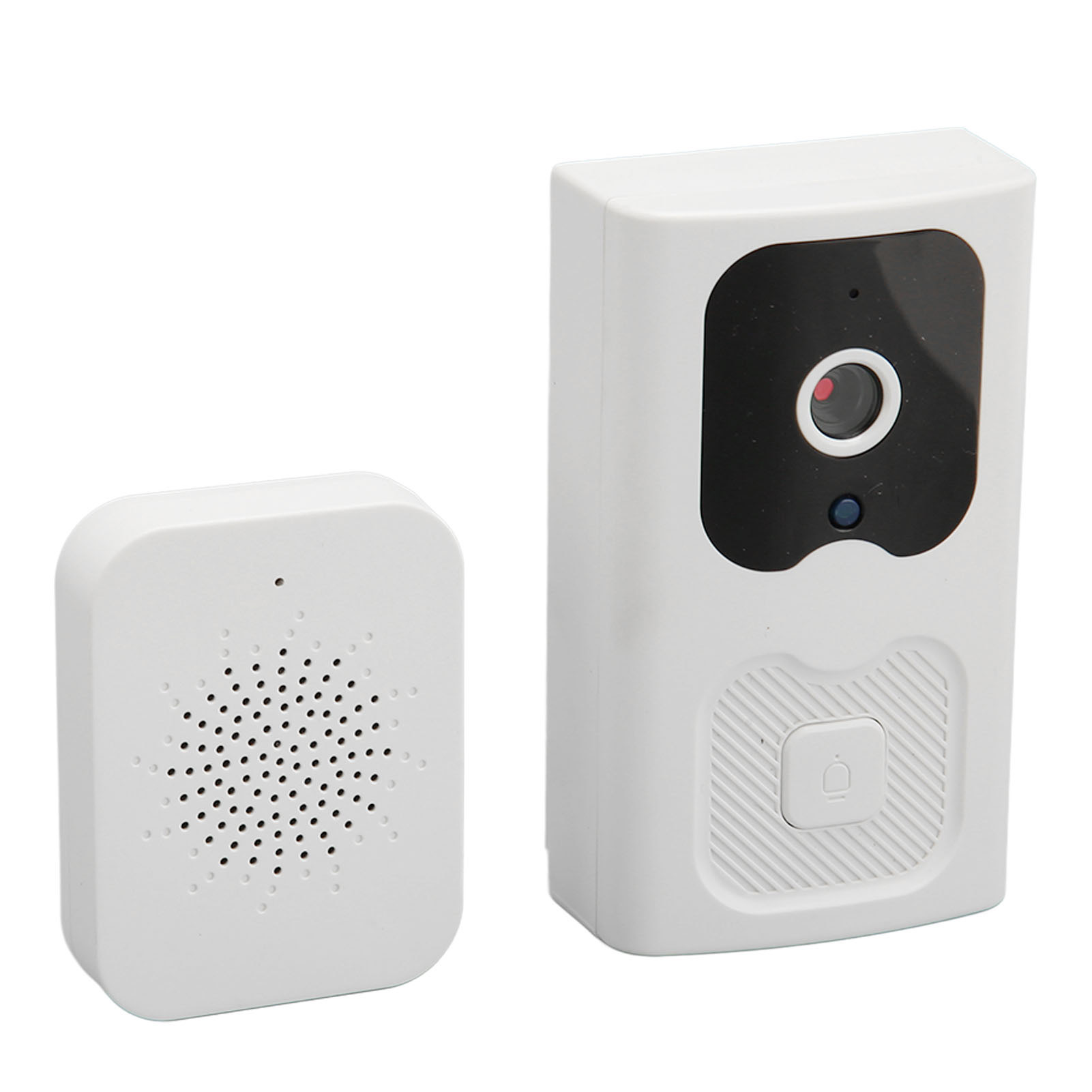 Kabellose, Smarte Video-türklingel Mit Fernüberwachung Per Mobiltelefon, Hd-nachtsicht, Gegensprechfunktion Und Wlan.