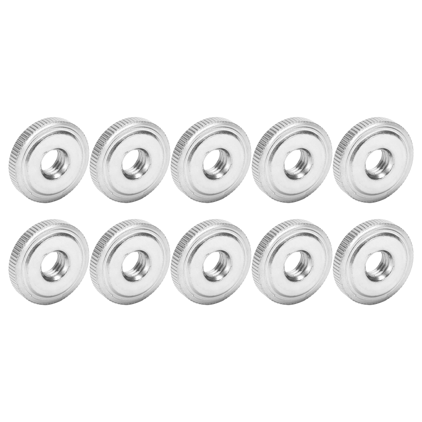 10 Rändelmuttern Mit Einlagigem Kopf, Aus Kohlenstoffstahl, Gb807