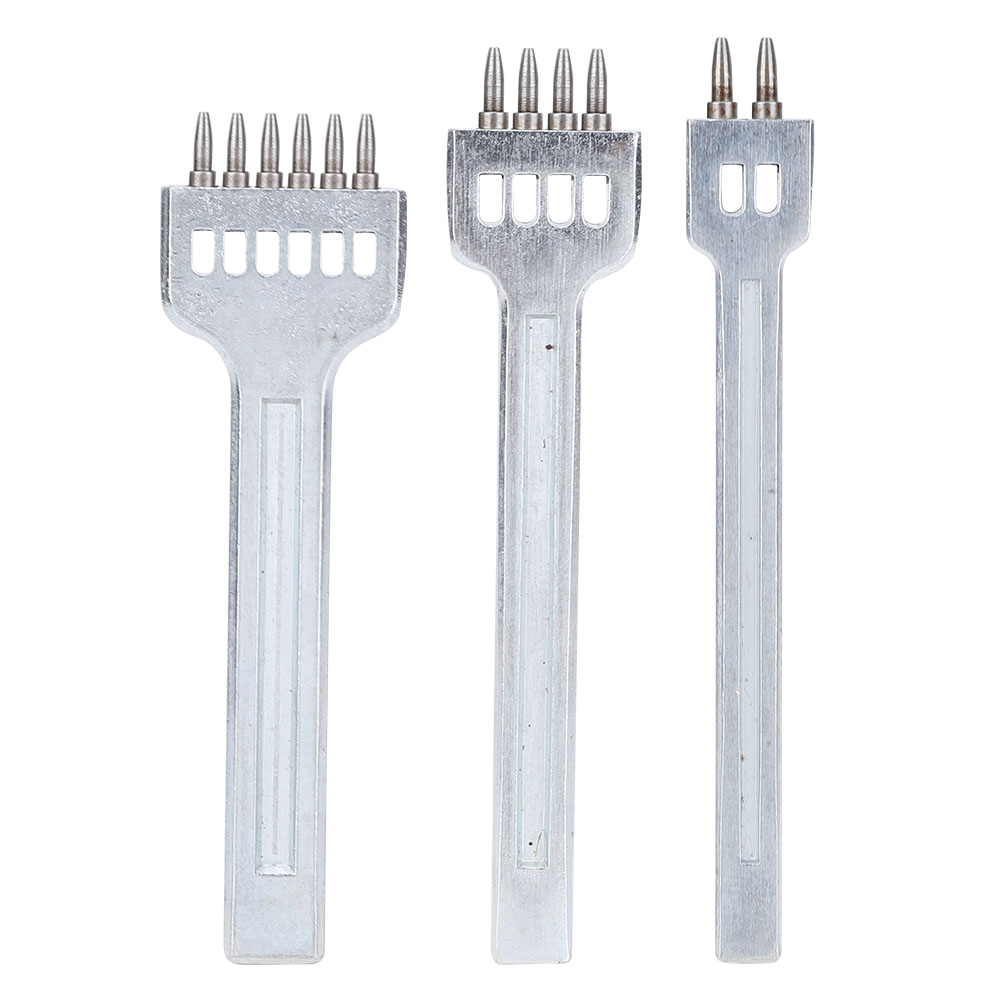 3-zinkiges Stanzwerkzeug Für Hcs-leder, 4 Mm Abstand, 2+4+6-zinkiger Meißel (4 Mm (2+4+6))